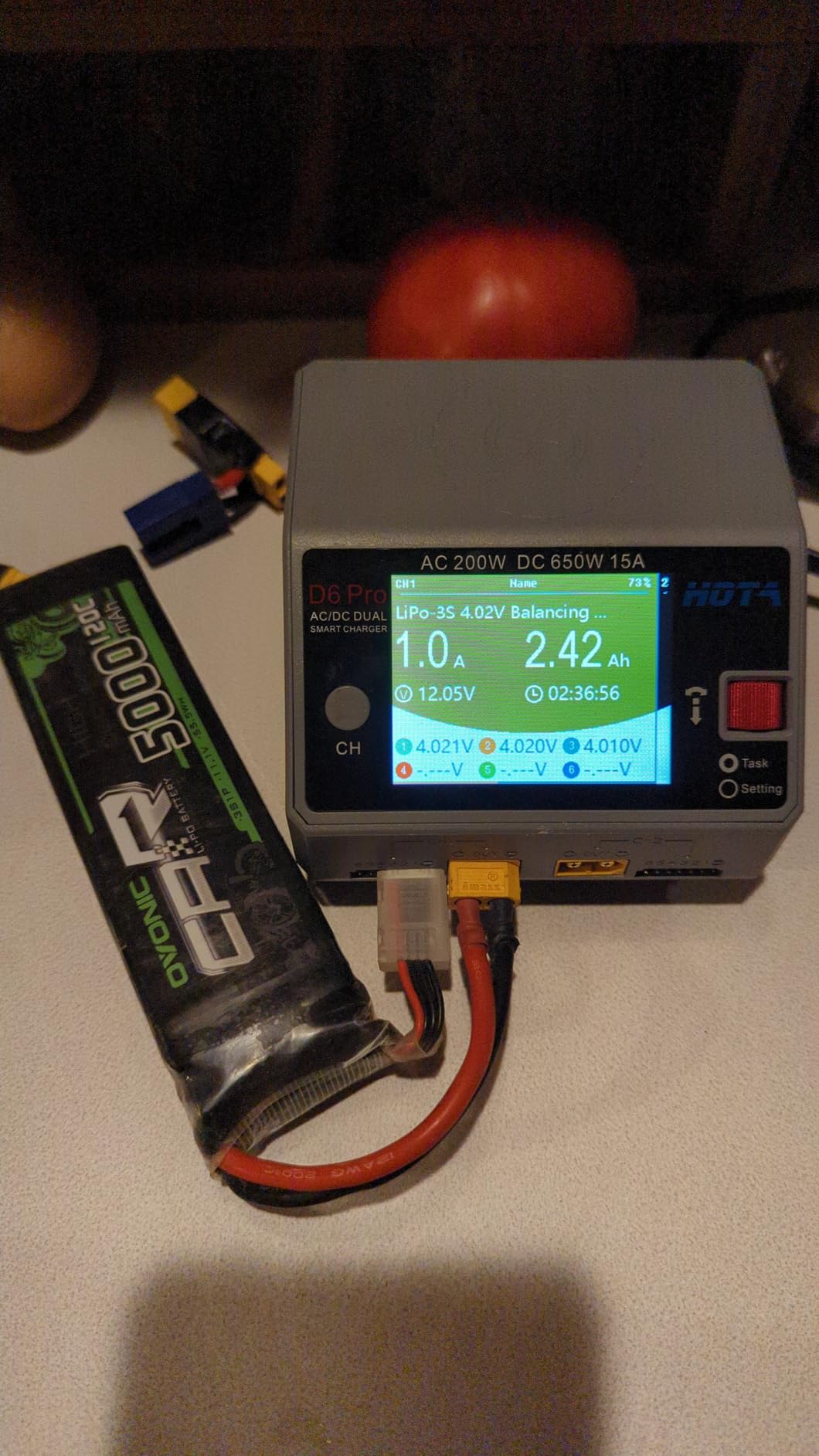 HOTA D6 Pro Dual Channel RC Battery Charger for 1-6S Lipo Batteries | AC 200W, DC 325W, Wireless Charger, 15A Balance Charger, for LiHv, Nicd, NiMH Battery Charging, RC Car, Boat, FPV Race Drone customer photo 1