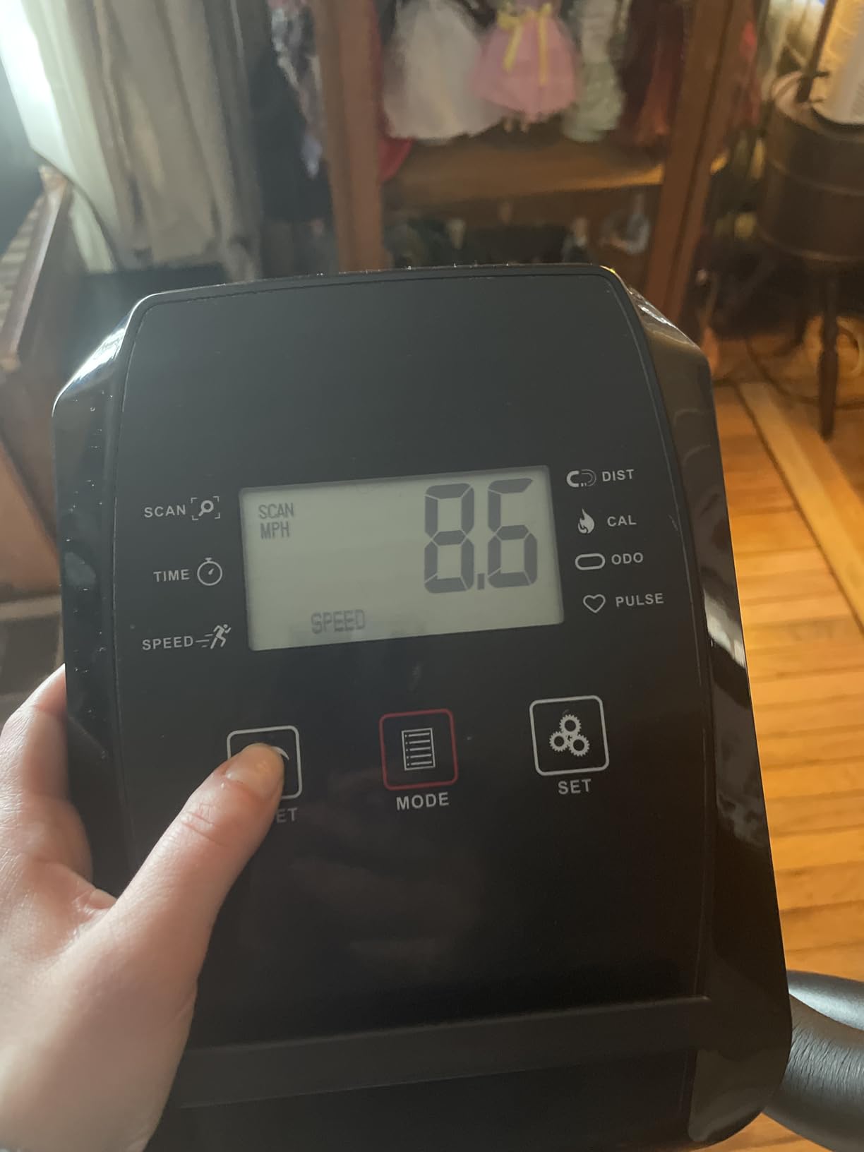 pooboo Elliptical Machine, Elliptical Exercise Machine with 16-Level Resistance&Quiet Magnetic Driving System, Elliptical Machine for Home with LCD Monitor,15-17IN Stride customer photo 2