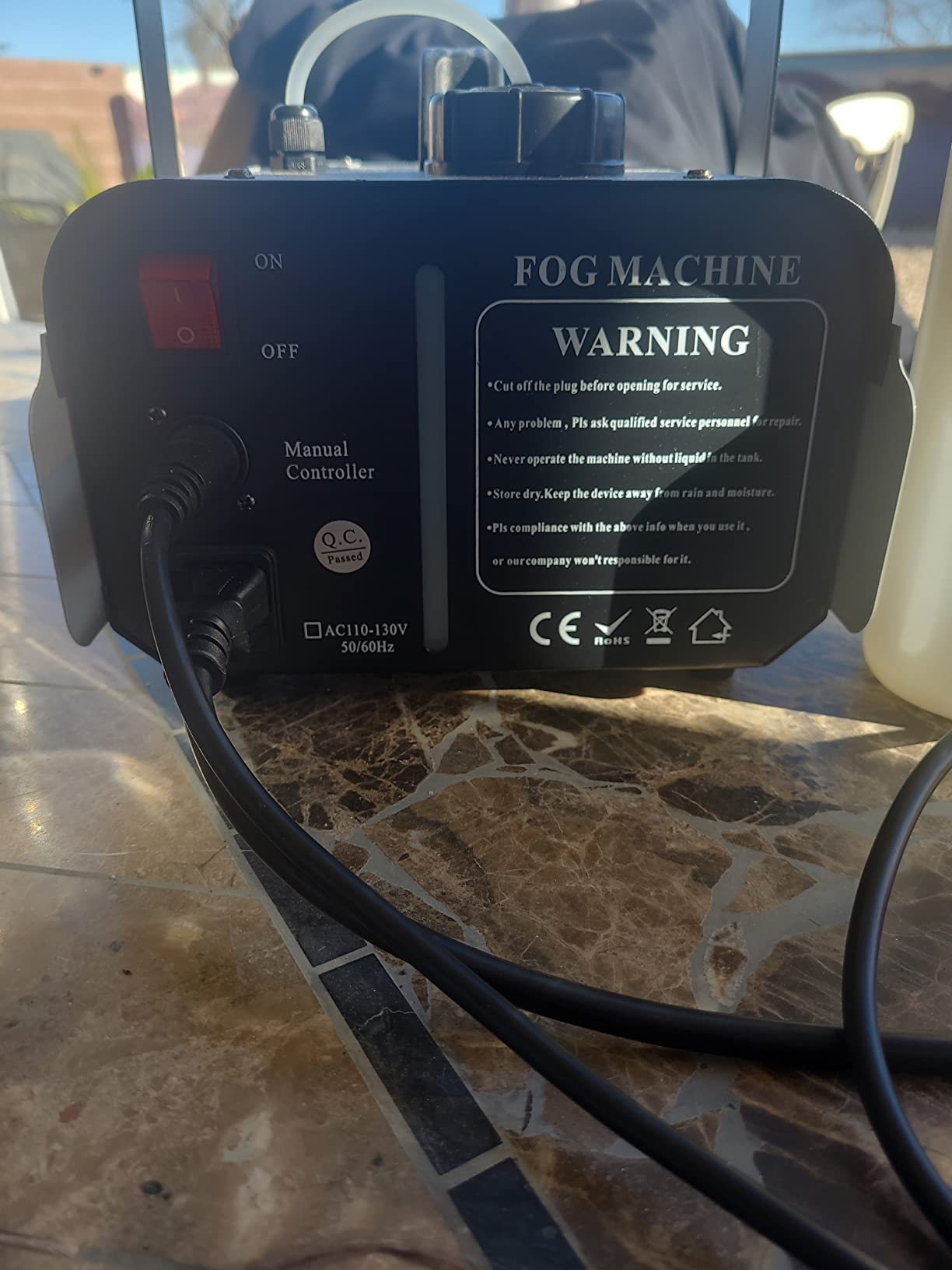 500W DMX Haze Machine, Wireless Remote Continuous Stage Hazer customer photo 1