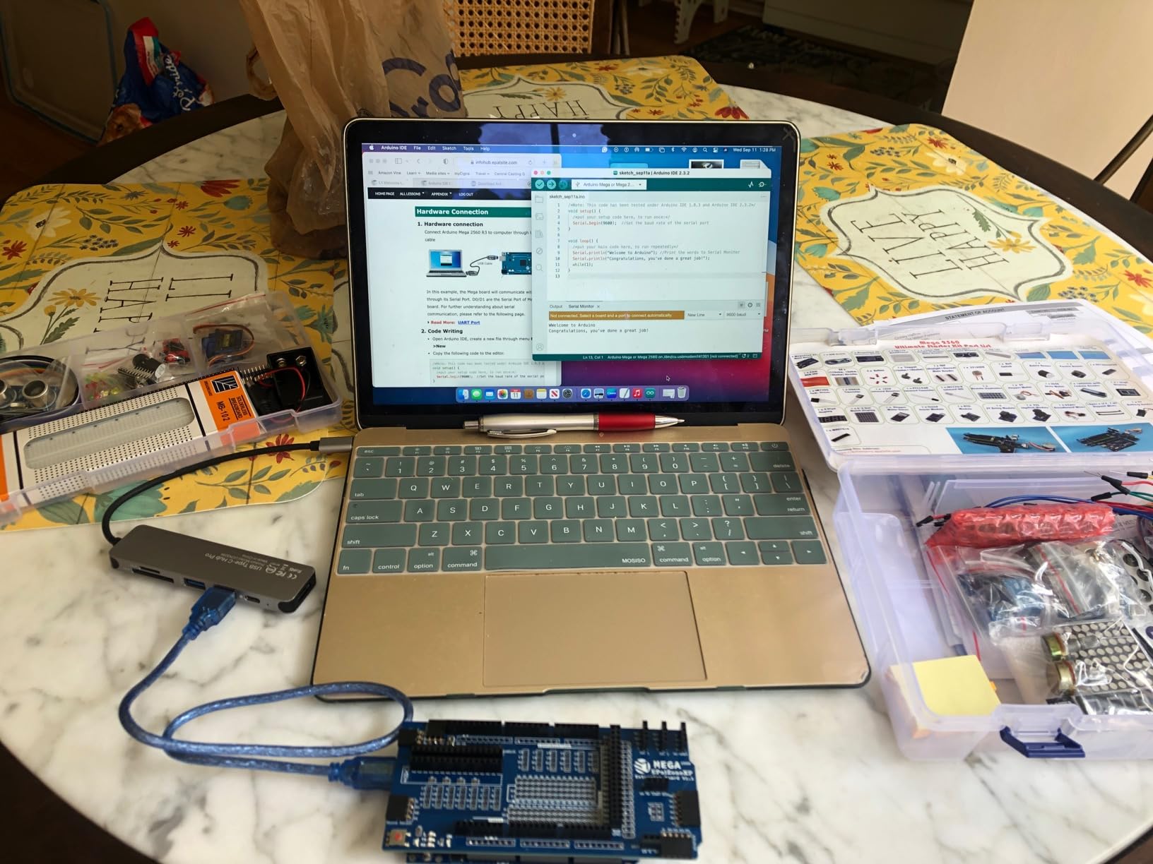 Mega 2560 Starter Kit, Compatible with Arduino, Electronics Learning Kit, the Most Detailed Explained 50+ Lessons, Plus 40+ Background Knowledge Articles (Ultimate Kit) customer photo 2