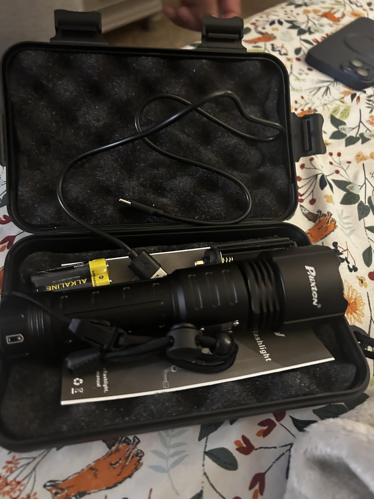 PHIXTON Rechargeable Flashlights High Lumens 100000 Super Bright Long Range 3280FT, Long Lasting 15H Powerful USB C LED Strong Flash Light High Powered, Heavy Duty, Zoomable, for Home Camping Gift customer photo 2