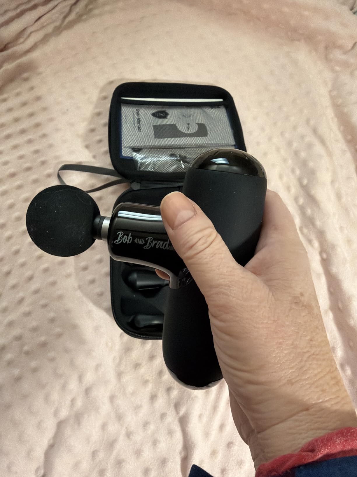 BOB AND BRAD Q2 Mini Massage Gun, Pocket-Sized, Small, Travel Essential customer photo 1