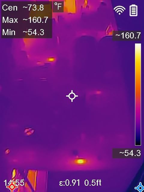 HSFTOOLS F2W Thermal Camera, 256x192 IR Resolution Thermal Imaging Camera | 640x480 Super Resolution, Intelligent Scene Detection, 3.2