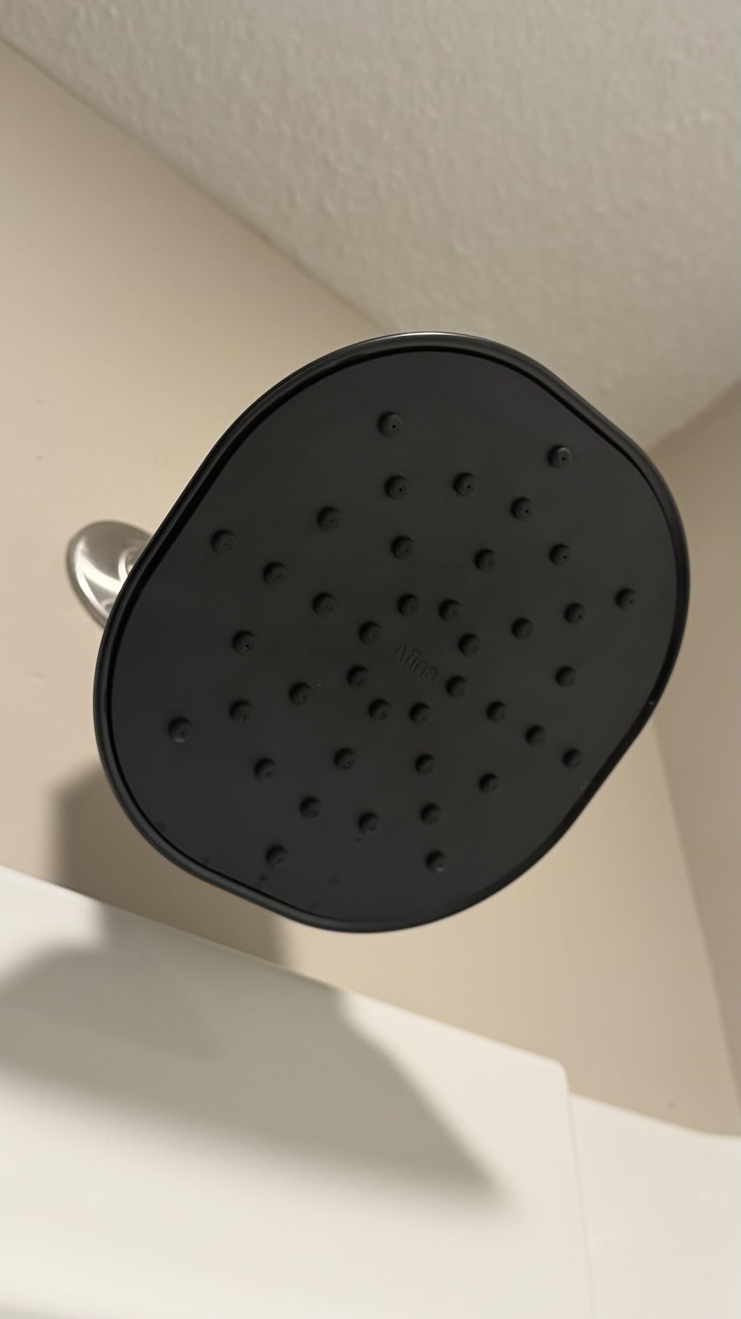 Afina Filtered Shower Head, High Pressure Rainfall (Matte Black) customer photo 2