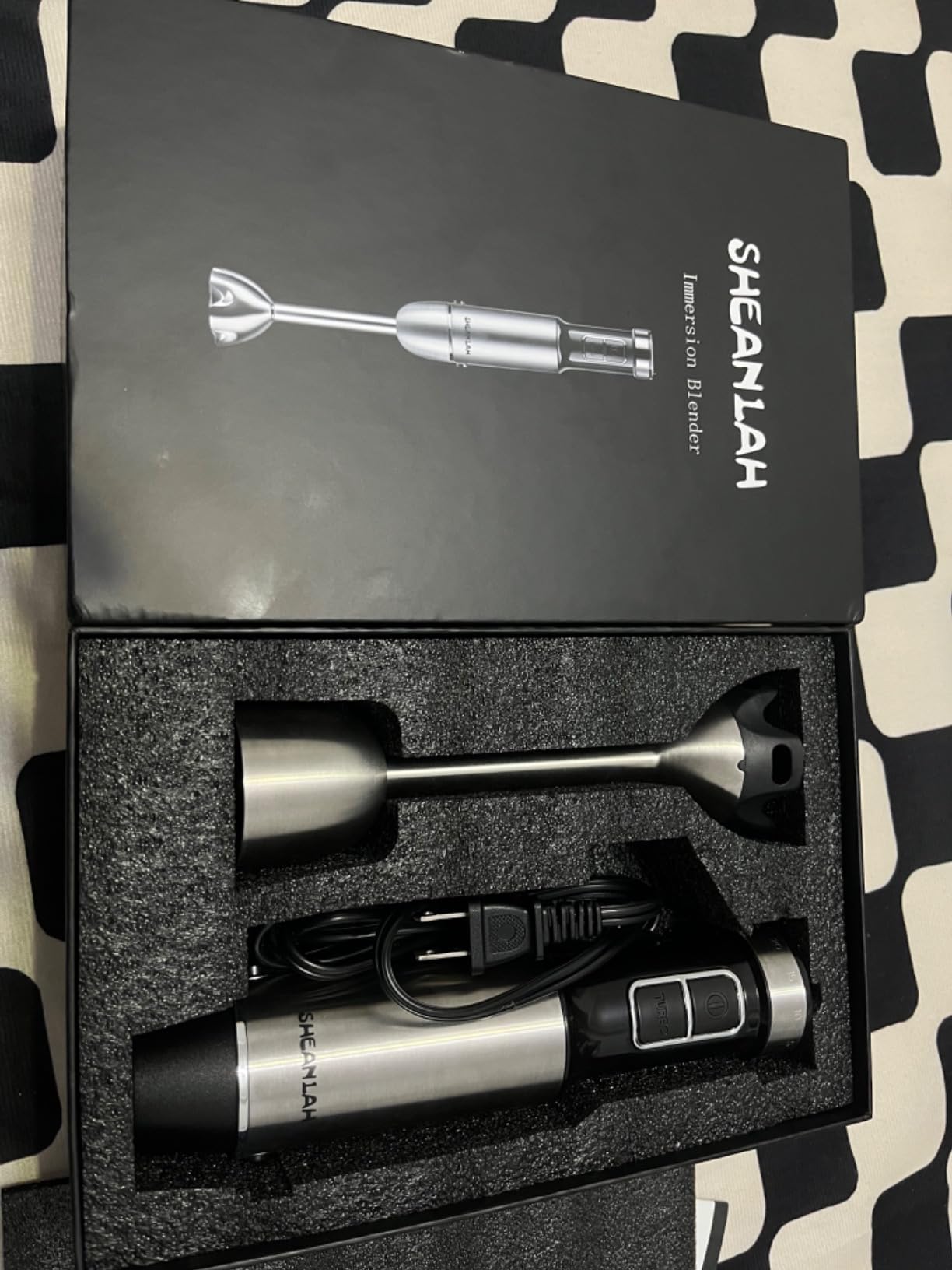 1000W Powerful Immersion Blender handheld, 2026 New Update Hand Blender with 25-Speed, Scratch-Resistant Corded Hand Mixer with Heavy-Duty Copper Brushless Motor and Gift Box customer photo 2