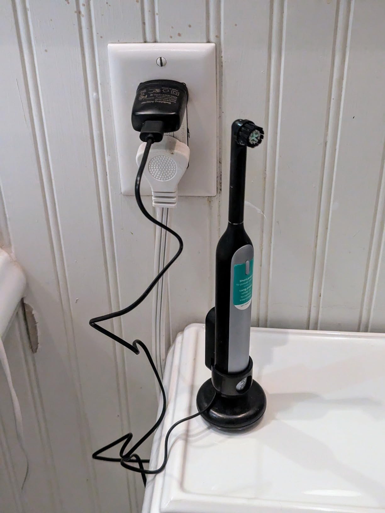 Quip Rev Oscillating Electric Toothbrush, Mirror Mount, Travel, Blue Stone customer photo 2