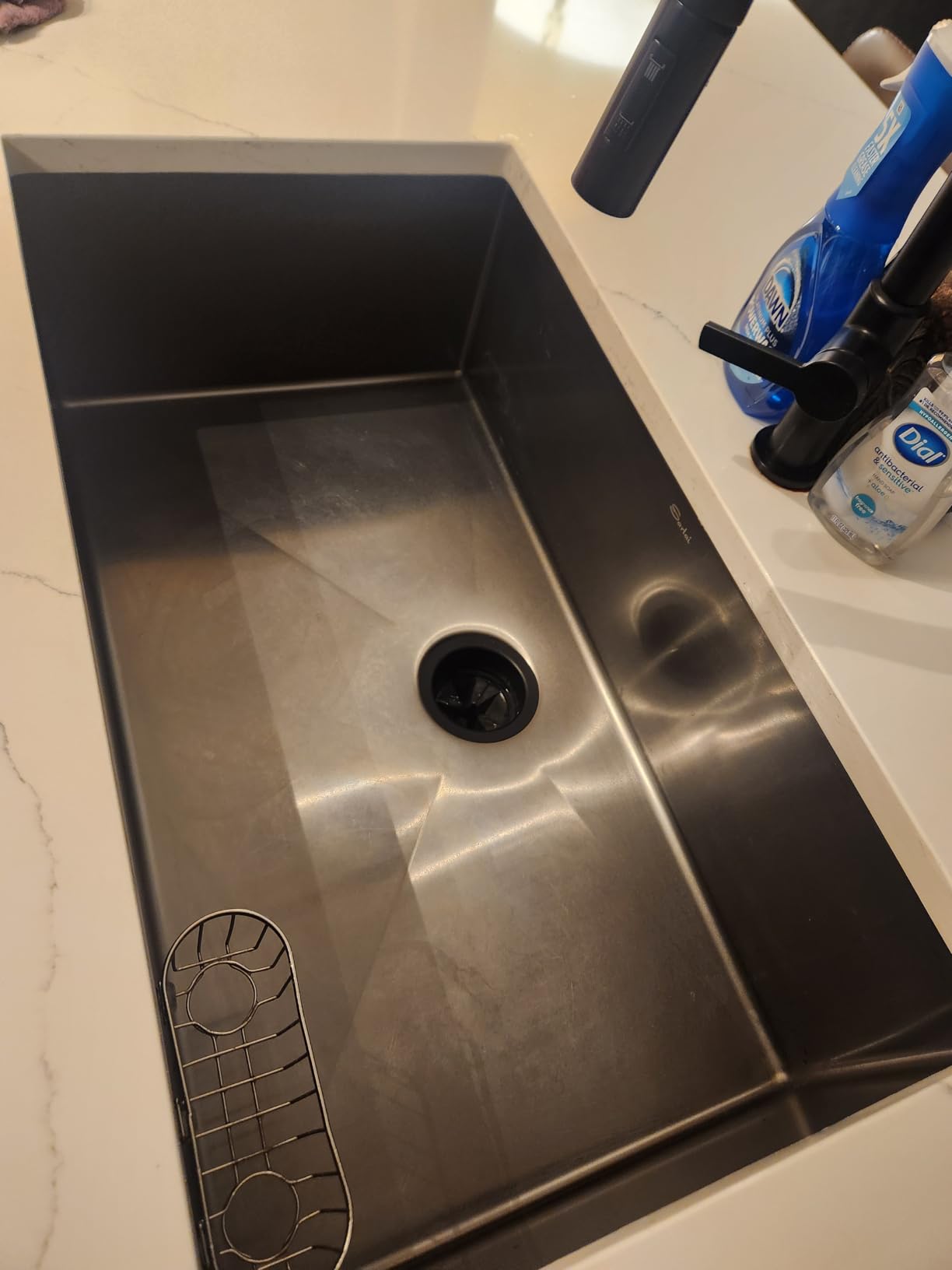 Sarlai 36 Inch Undermount Kitchen Sink - 36 x19 Kitchen Sink Extra-Large Undermount Single Bowl Stainless Steel 16 Gauge Under Counter Sink With Accessories Round Corners customer photo 2