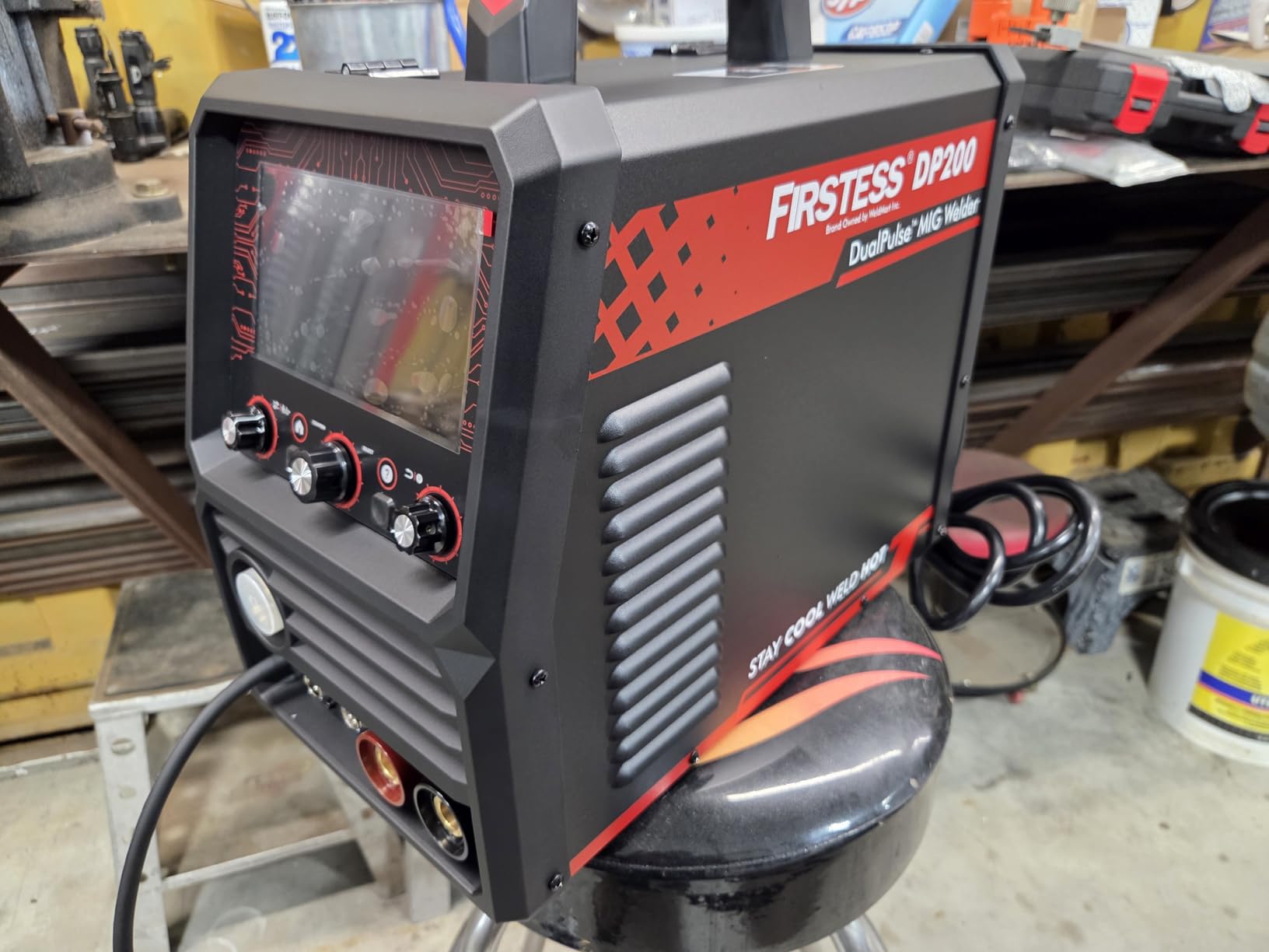 YESWELDER Firstess DP200 Welder, 120V/240V Pulsed Tech Multiprocess Machine | MIG,Pulsed MIG,Dual Pulsed MIG,Spot Welding,Flux Core,Spool Gun MIG,Lift TIG,Stick,LCD screen,automotive repair,DIY jobs customer photo 2