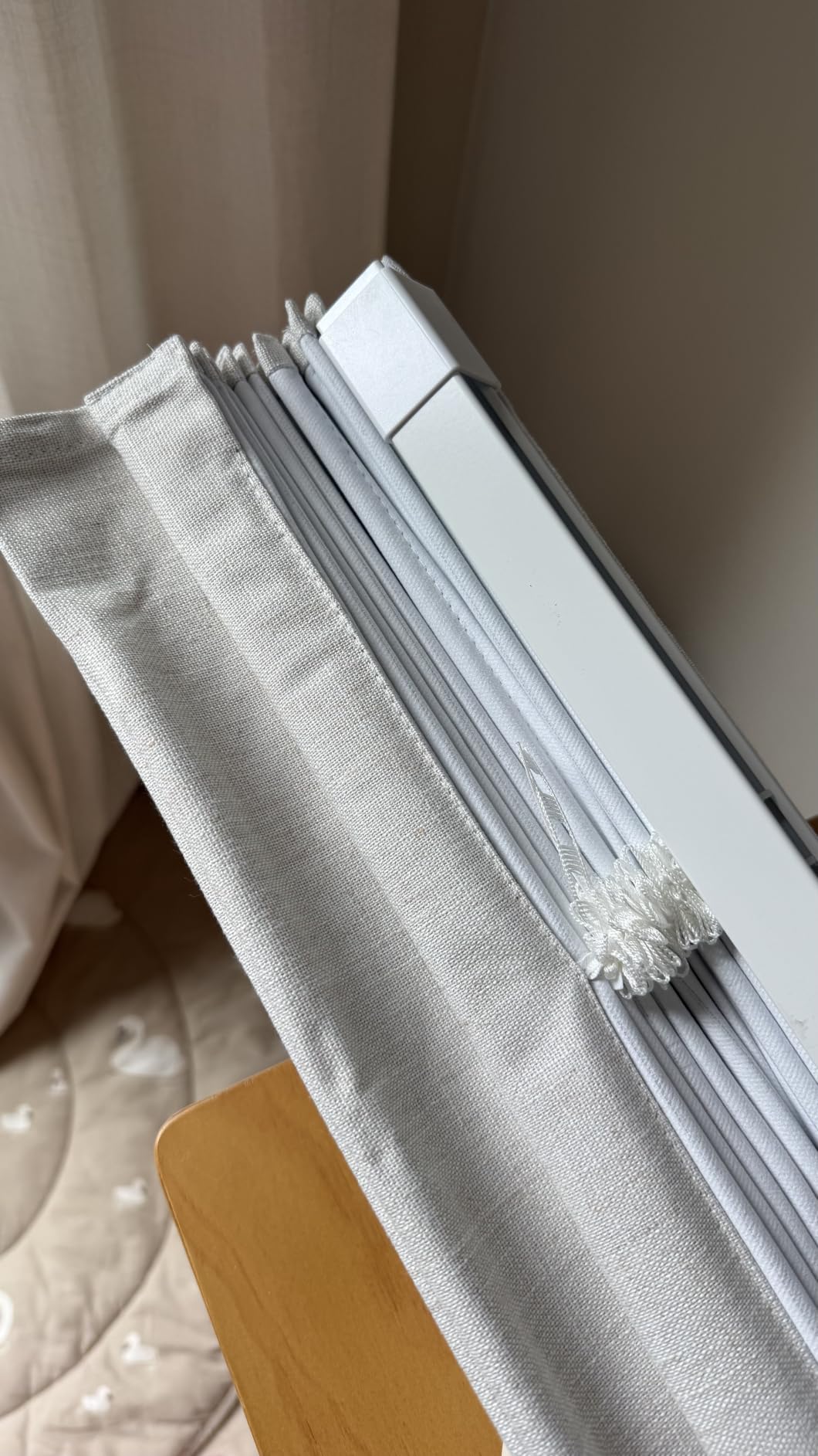 LazBlinds No Drill Cordless Roman Shades, 34'' W x 64'' H, Off White | Easy to Install, Light Blocking & Heat Insulating, Perfect for Bedrooms & Kids' Rooms customer photo 1