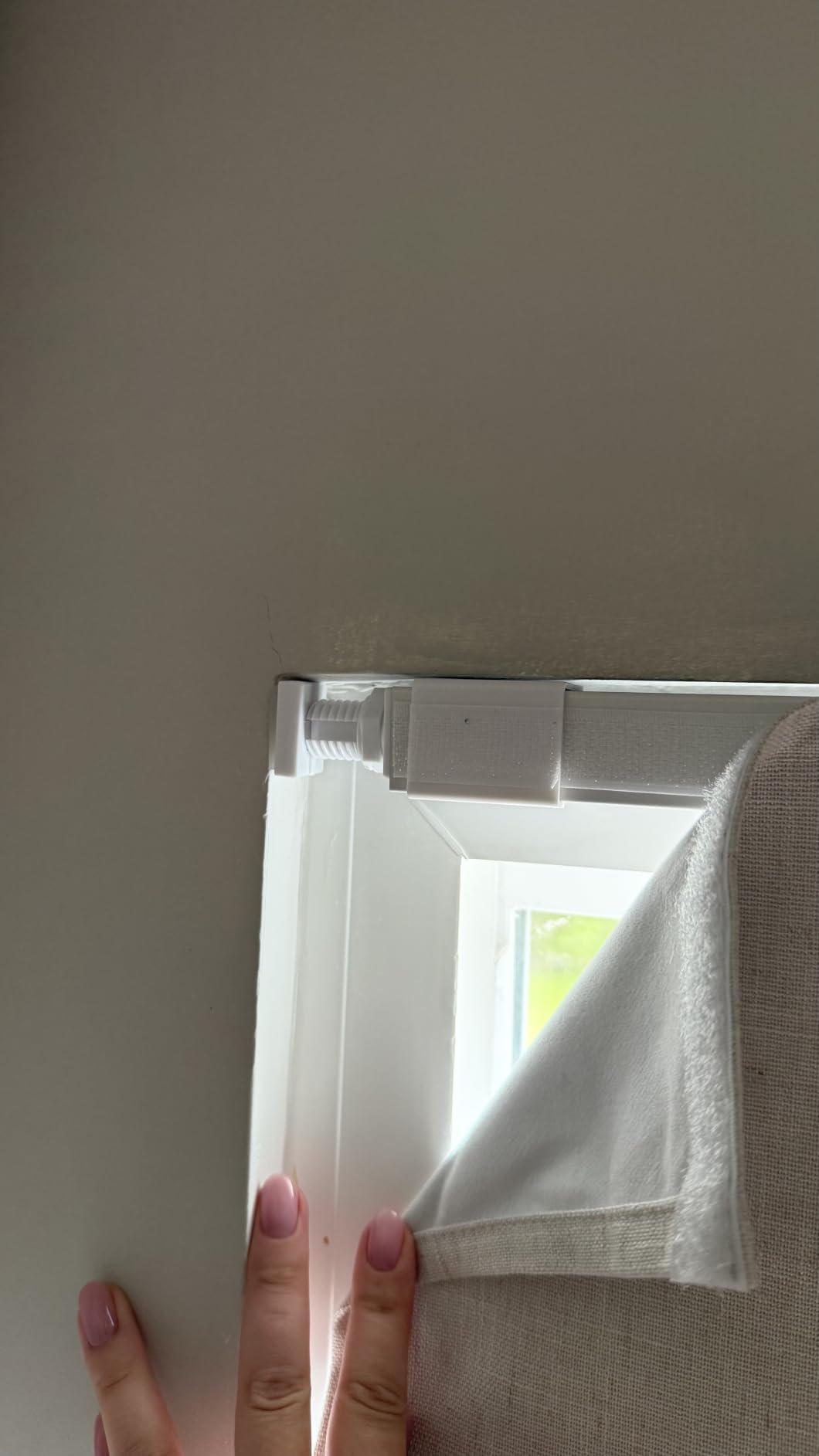 LazBlinds No Drill Cordless Roman Shades, 34'' W x 64'' H, Off White | Easy to Install, Light Blocking & Heat Insulating, Perfect for Bedrooms & Kids' Rooms customer photo 2