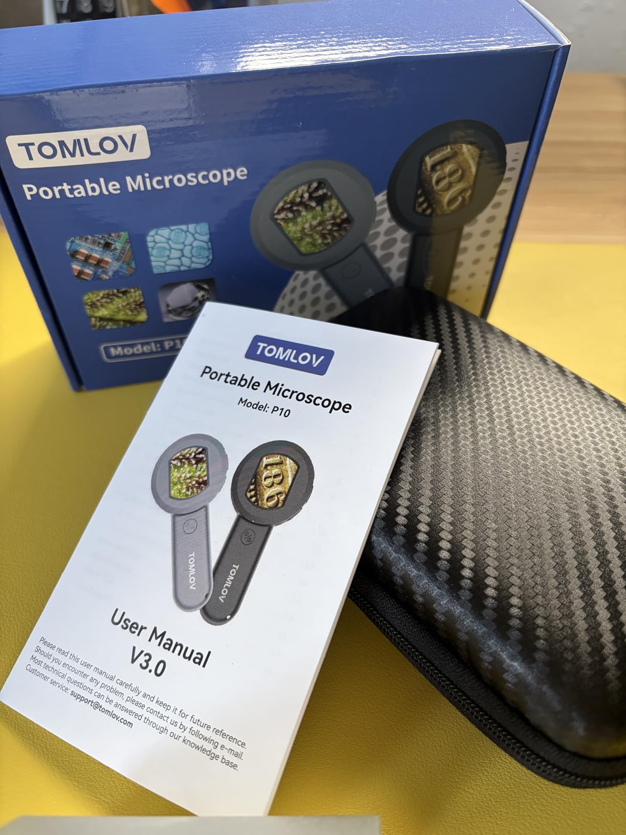 TOMLOV P10 Microscope for Adults Kids, Handheld Coin Magnifier with Light | 2