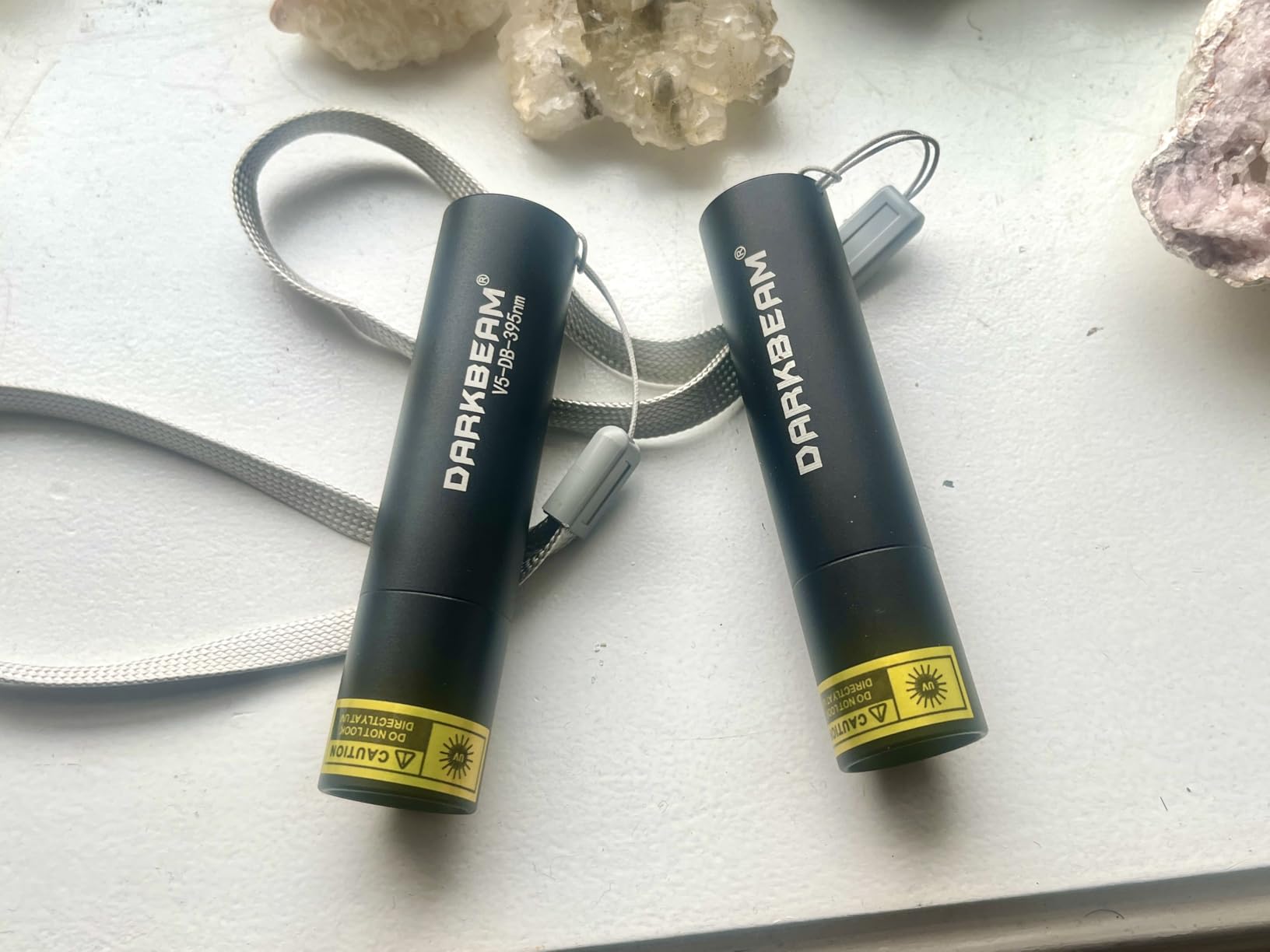 DARKBEAM UV Flashlight 365nm & 395nm Black Light Woods Lamp Ringworm 2 Pack customer photo 1
