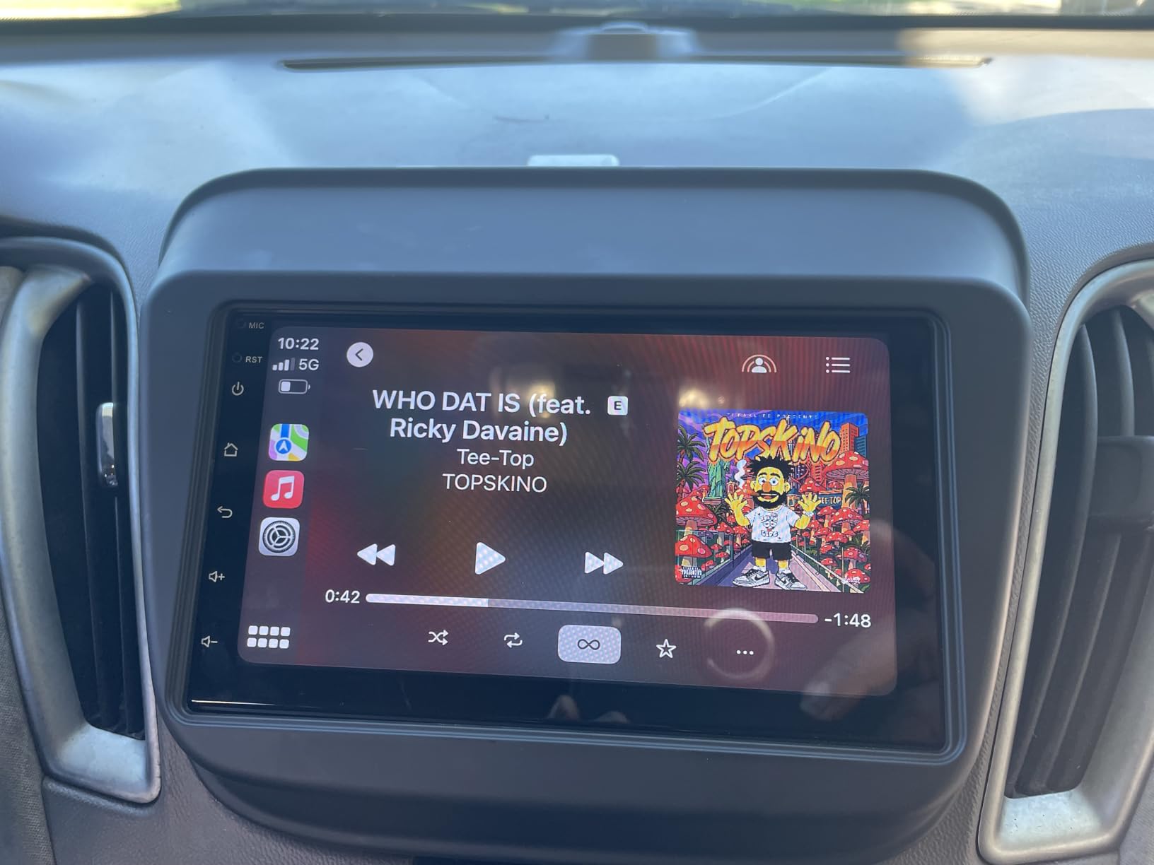 Haudio 7 Inch Double Din Car Stereo with Wireless Apple CarPlay & Android Auto, 2+32G Android 13 Car Radio, Bluetooth, GPS Navigation, FM AM RDS, IPS Touchscreen, Backup Camera Ready customer photo 2