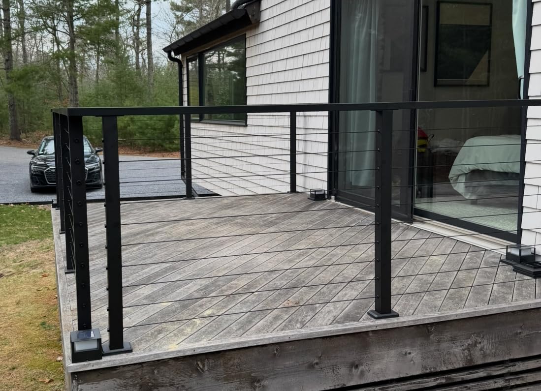 4ft-8ft Modular 36in Cable Railing System for Stair with Handrail customer photo 2