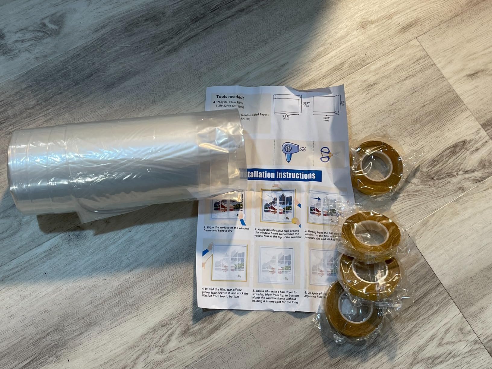 Window Insulation Kit for Winter, 63×394