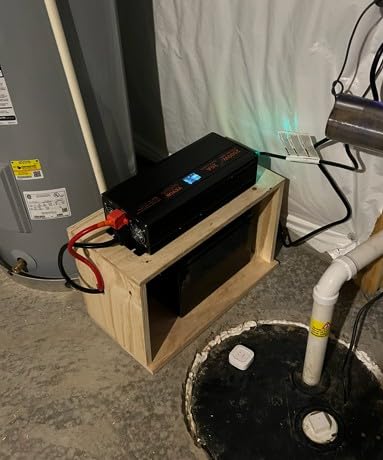 VEVOR 2500W Sump Pump Battery Backup System LCD Display Corded Auto Switch customer photo 1