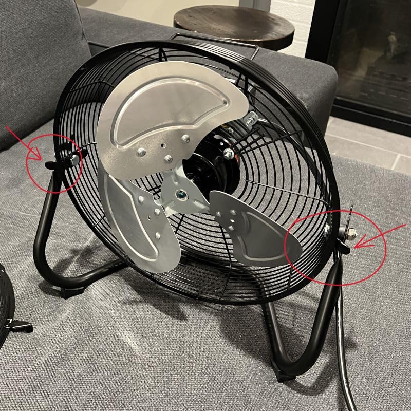 Tornado 18 Inch High Velocity Metal Floor Fan, 3-Speed Powerful Cooling for Industrial, Commercial, and Home Spaces, 120° Tilt, 6.0 FT Cord - UL safety Listed, Black customer photo 1