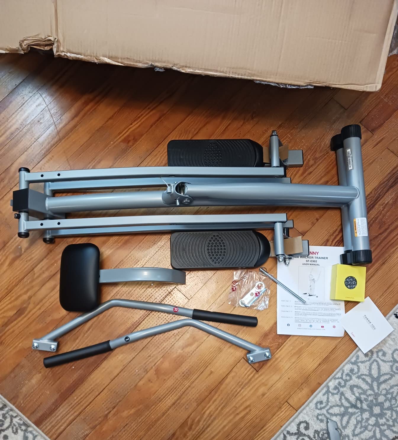 Sunny Health & Fitness Smart Air Walk Elliptical Glider Sprinter Trainer customer photo 1