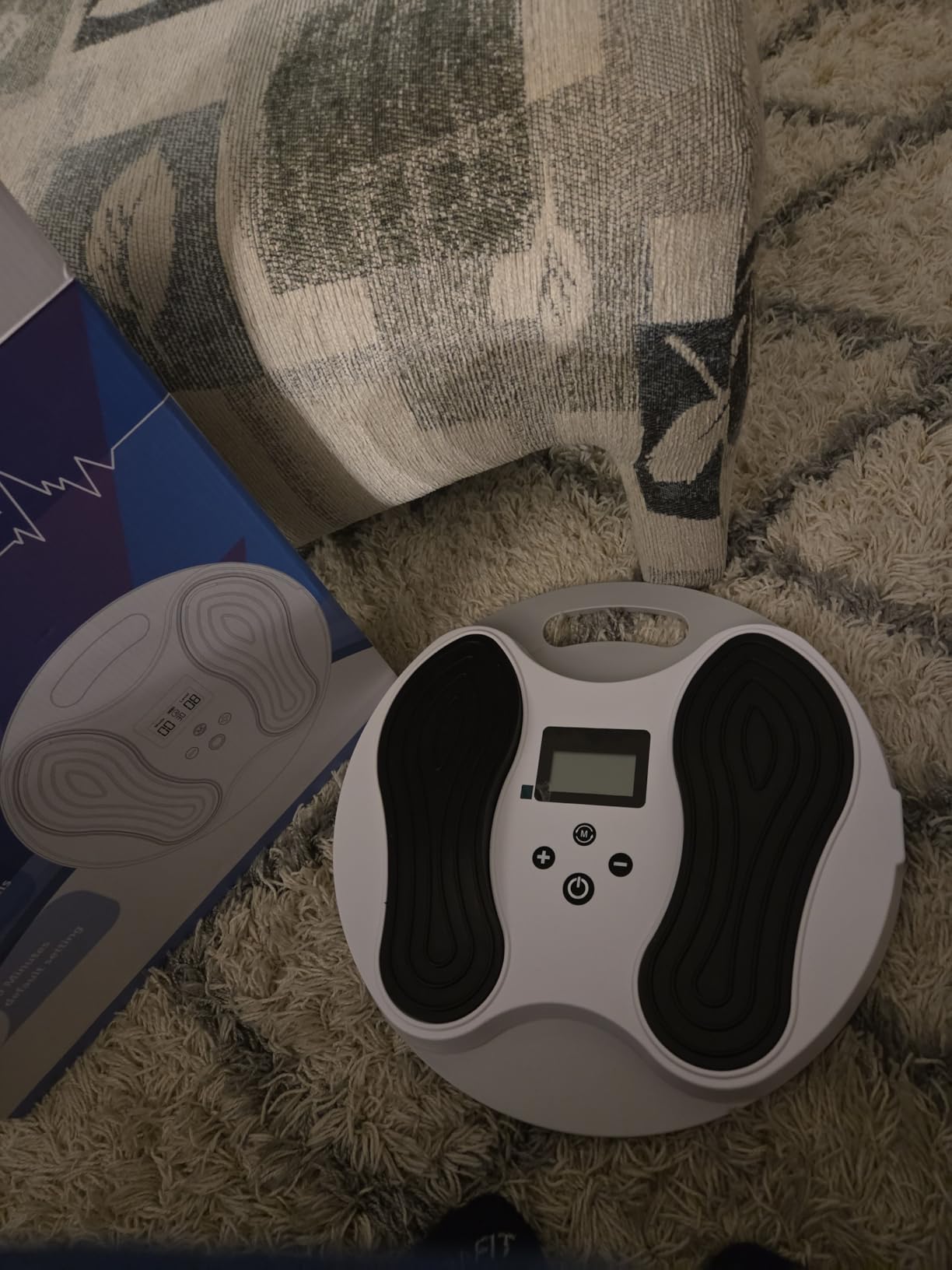 EMS Foot Massager for Neuropathy with 4 TENS Unit Muscle Stimulator Pads customer photo 2