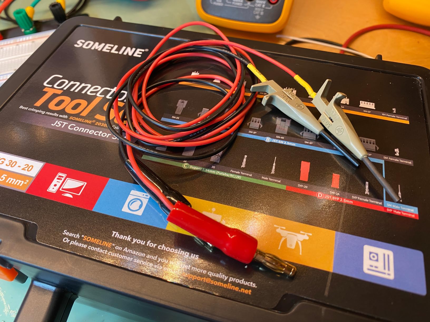 SOMELINE Micro Connector Crimping Tool Kit, 41 Types JST SH 1.0/GH 1.25/ZH 1.5/PH 2.0mm & Compatible with Molex PicoBlade 1.25mm/51005 51006 Connectors, 32-22 AWG Crimper for FPV RC DIY 3D Printer customer photo 1
