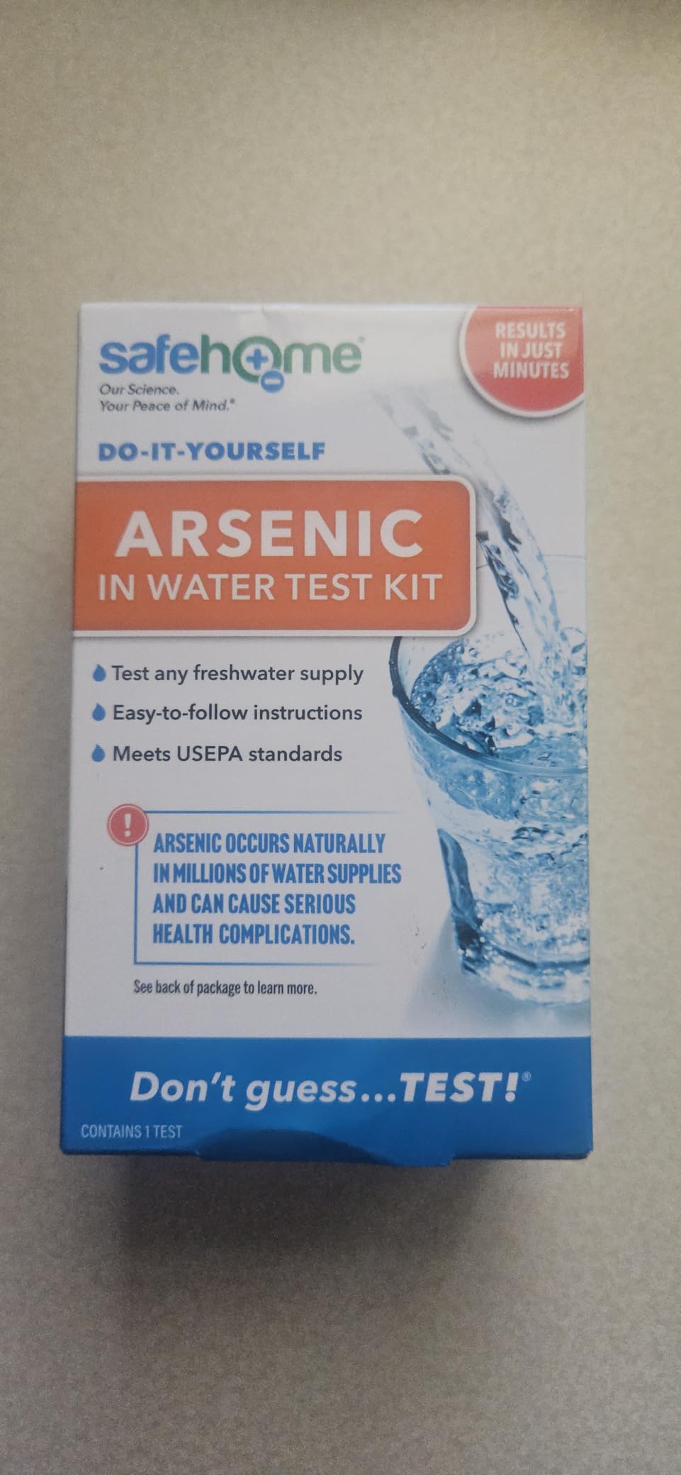 Safe Home DIY Arsenic in Water Test Kit - At Home Testing for Arsenic in Any Freshwater Supply - Detection 0-500 PPB customer photo 1