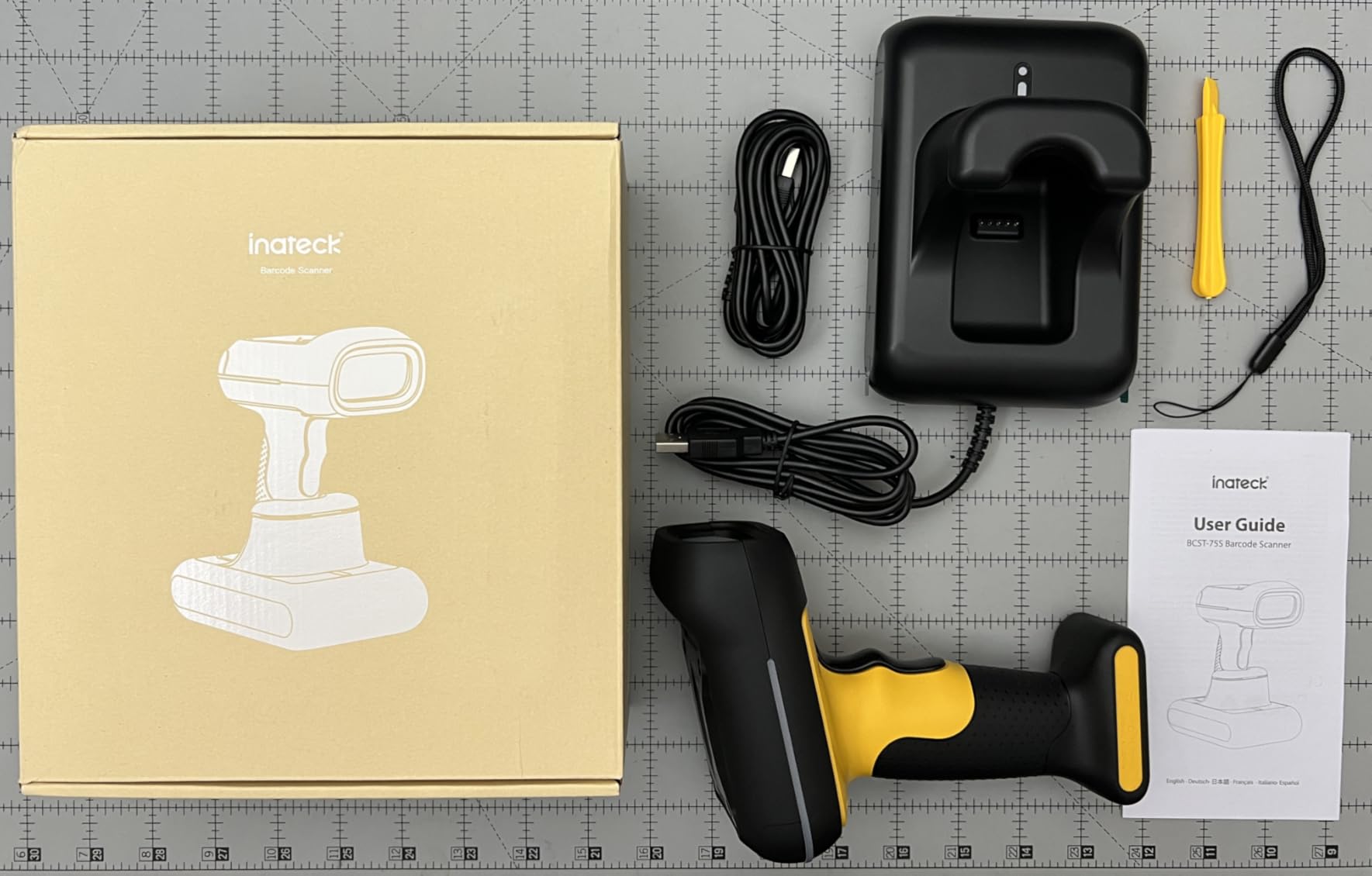 Inateck Industrial 2D Barcode Scanner BCST-75S, IP67 with Charging Dock, Smart Charging Stand, Dustproof & Waterproof, 12ft Drop-Resistant, 2600mAh Battery, 180-Day Standby, APP & SDK customer photo 2