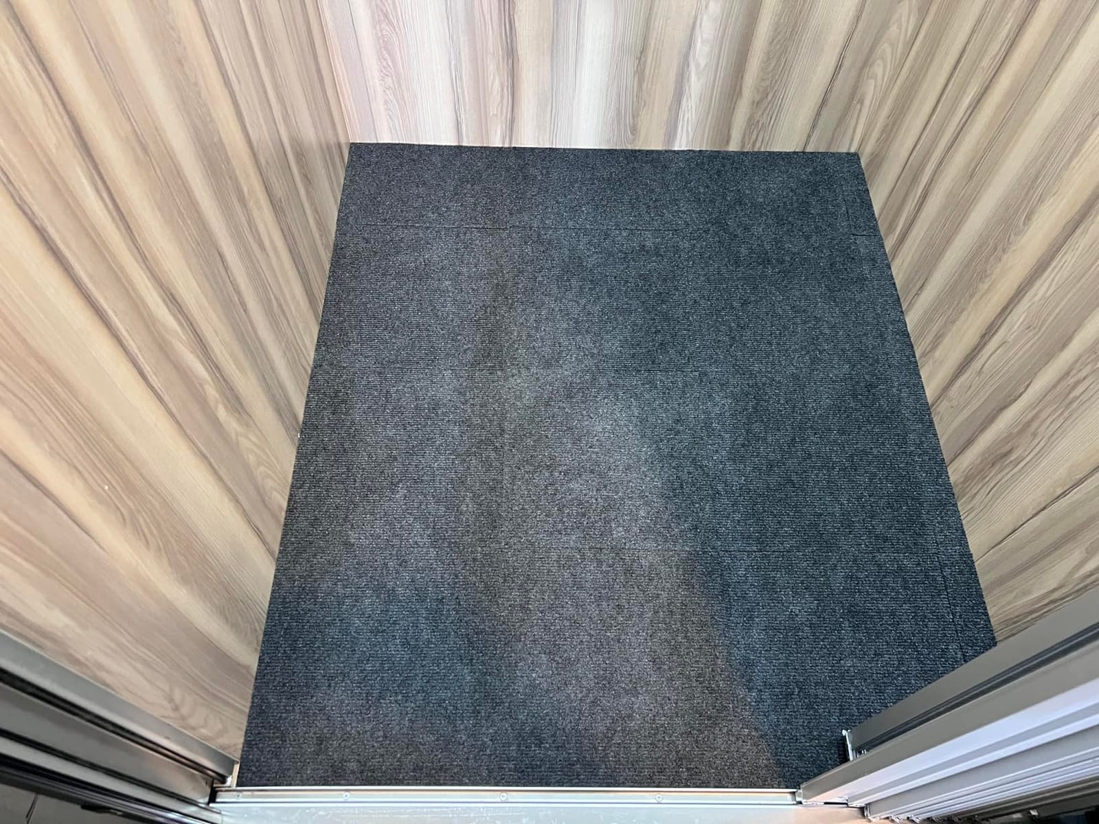 VallisCo 30 Pack Carpet Tile - 12” X 12” Self Adhesive Carpet Floor Tiles Anti-Slip Squares Peel and Stick Floor Tile DIY Installation for Bedroom (Light Gray) customer photo 2