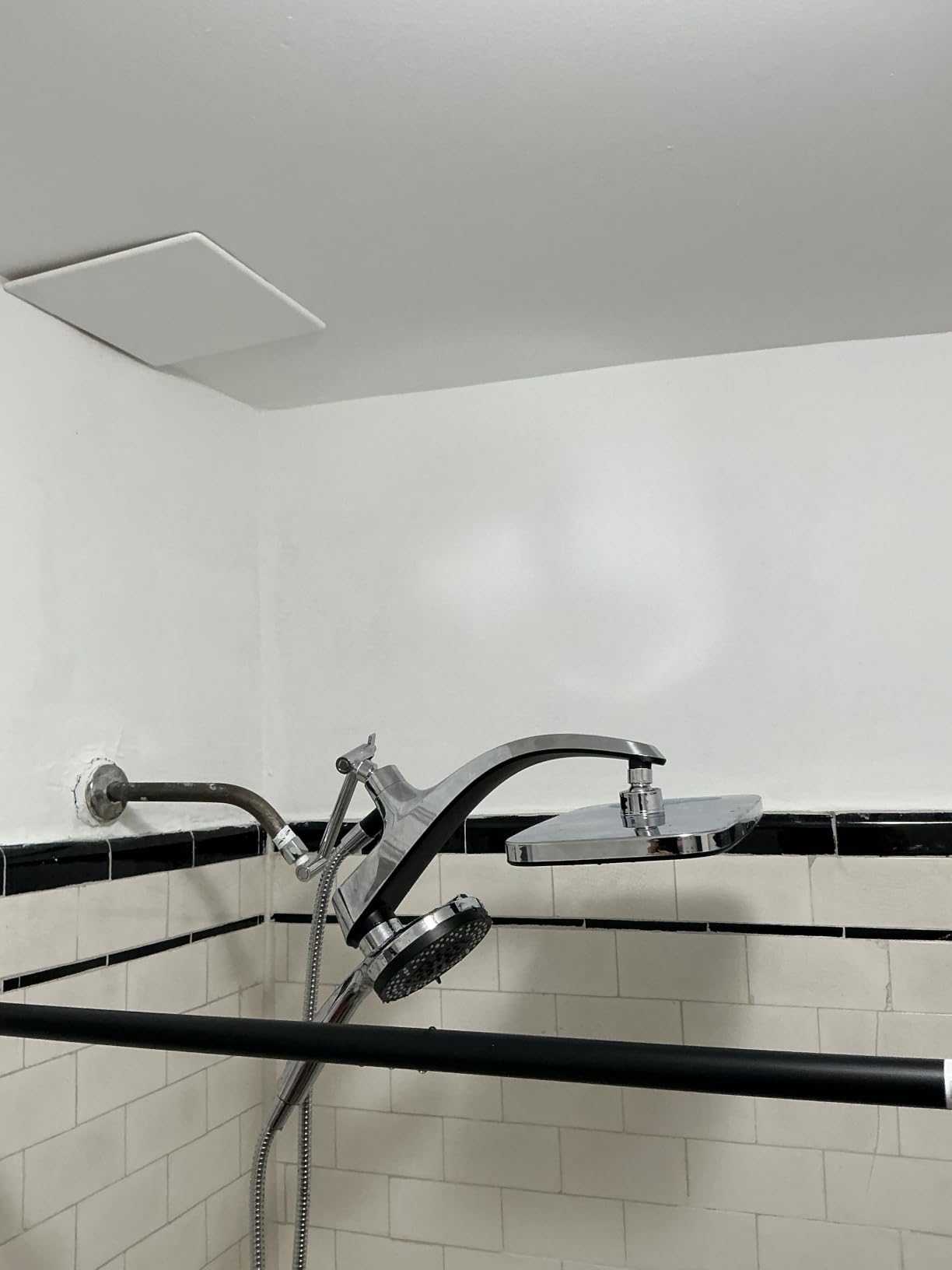 Rain Shower Head with Handheld Showerhead, Chrome 1.8GPM 460311 customer photo 1