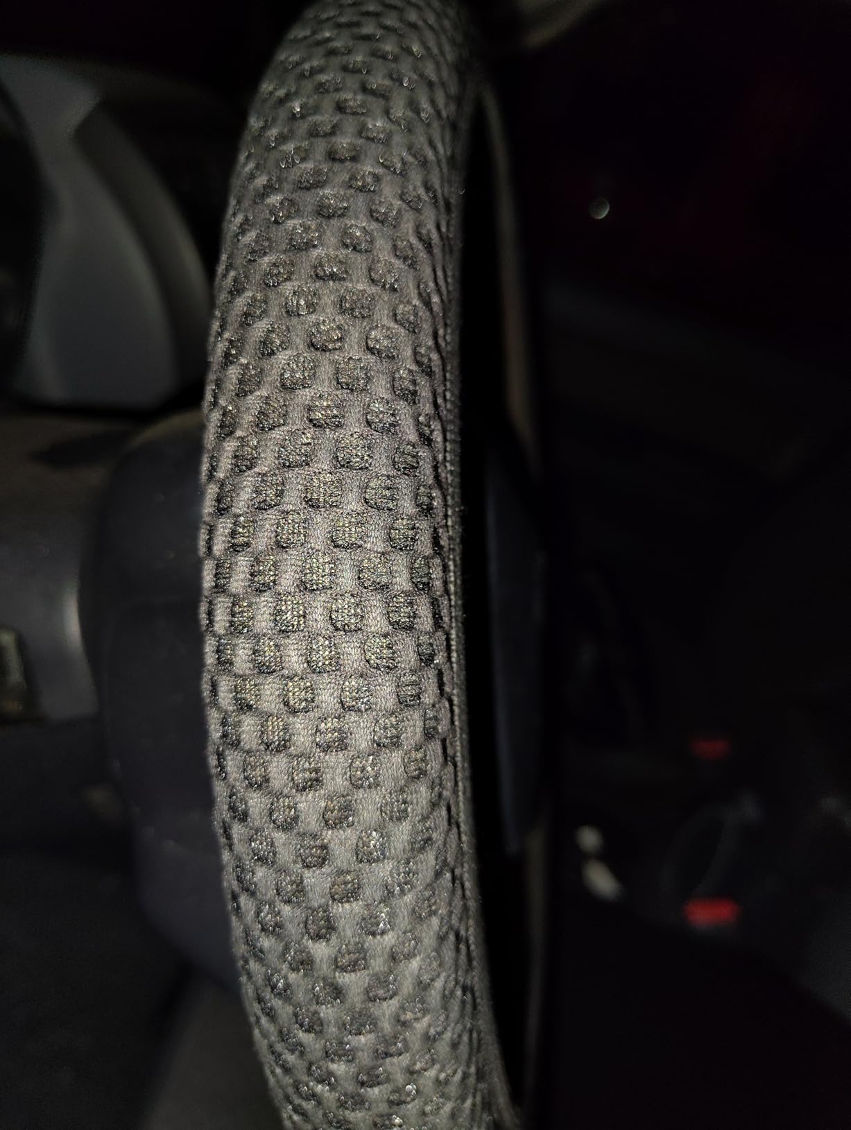 Alpmosn Elastic Stretch Steering Wheel Cover, Breathable Microfiber Ice Silk, Anti-Slip, Odorless, Easy Carry, Universal Interior Accessories Steering Wheel Cover for Women & Men (Grey) customer photo 1