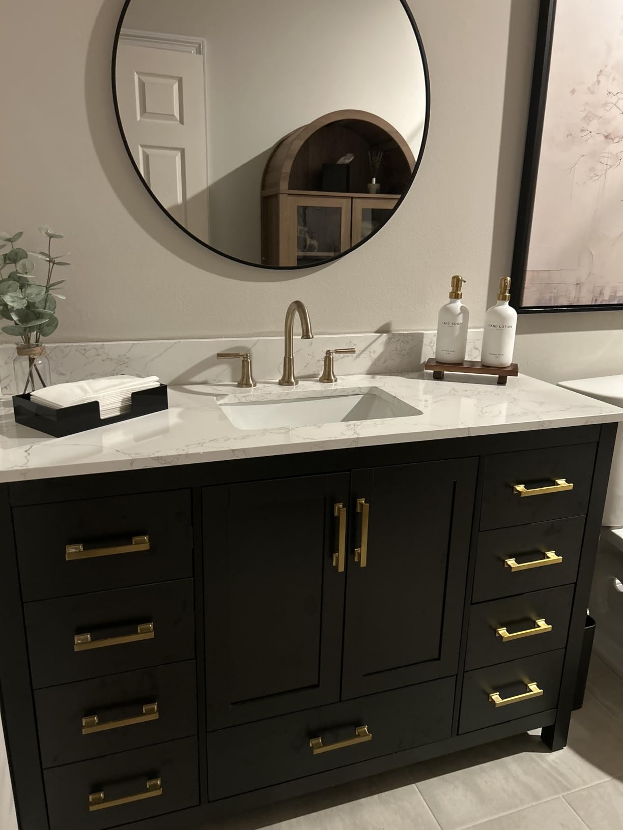 48 Inch Bathroom Vanity with Sink, Fully Assembled, White customer photo 1