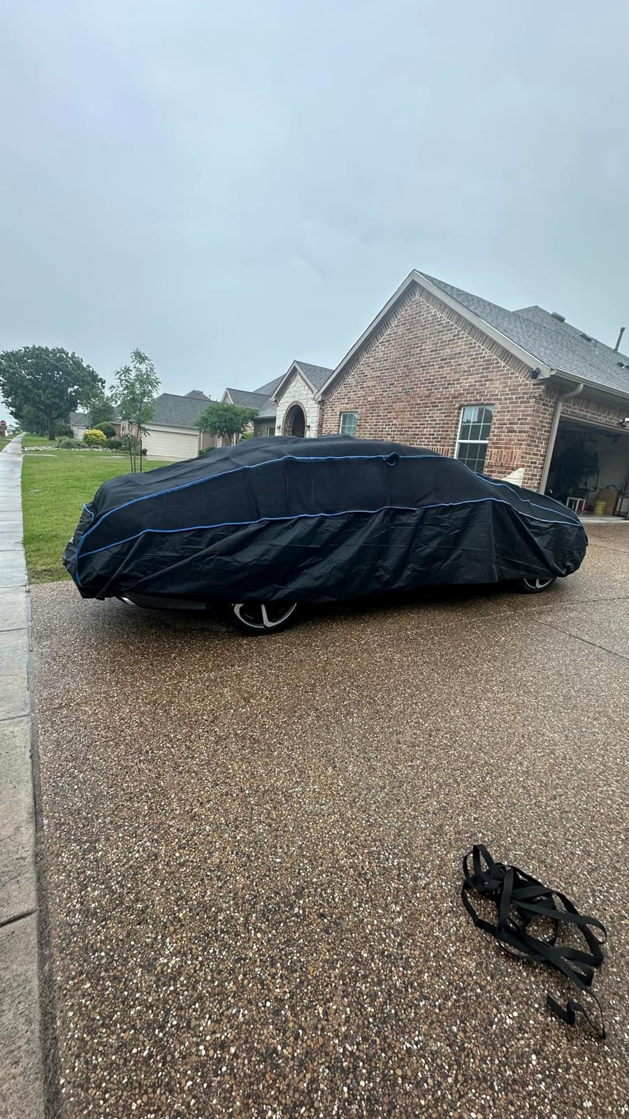Hail Protector Car Cover for SUV, Anti Hail Car Covers Thick Multi-Layered EVA Outdoor, Hail Proof Car Cover All Weather, Hail Protection Padded Fit SUV Jeep (Length Up to 190 inch) customer photo 1