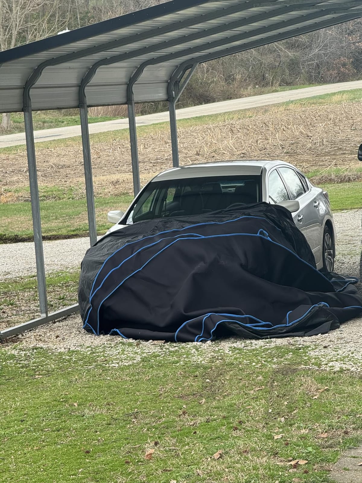 Hail Protector Car Cover for SUV, Anti Hail Car Covers Thick Multi-Layered EVA Outdoor, Hail Proof Car Cover All Weather, Hail Protection Padded Fit SUV Jeep (Length Up to 190 inch) customer photo 2