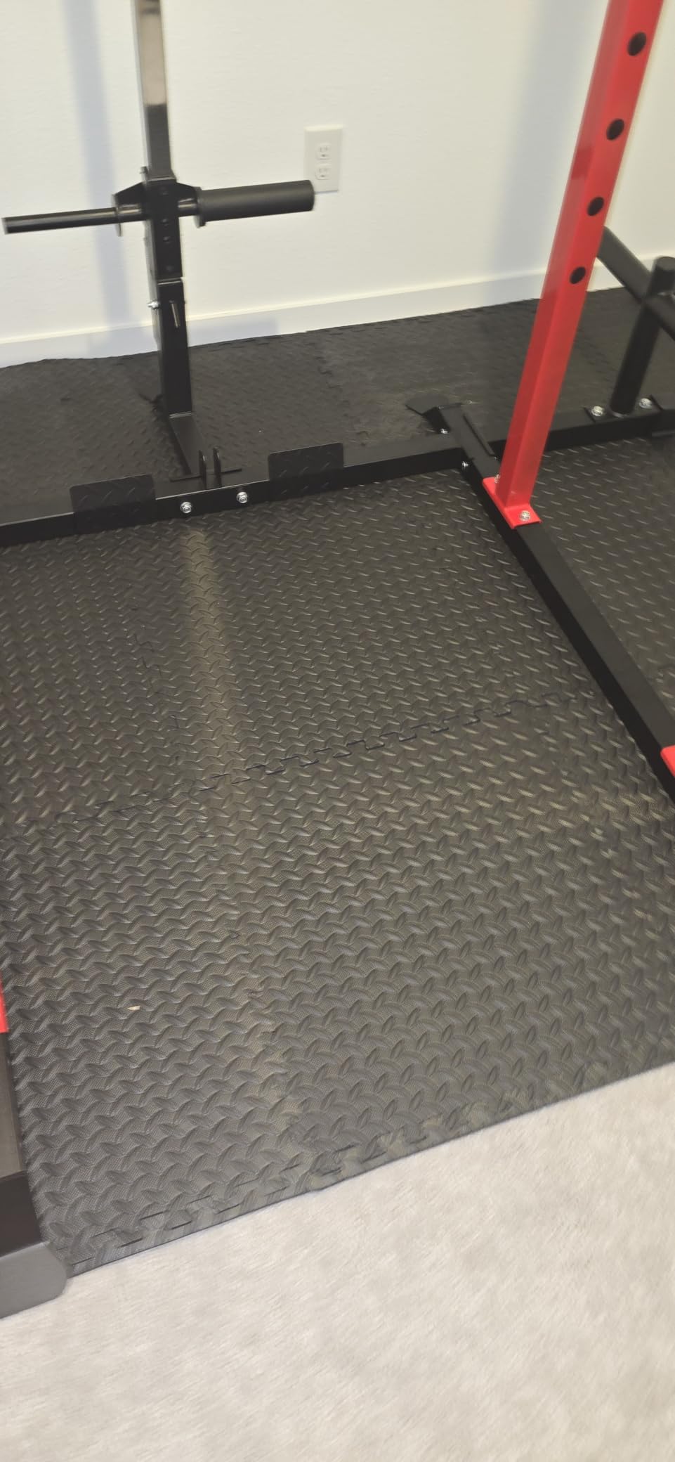 12 Pack 48 sqft Home Gym Mat, Puzzle Exercise Mat, EVA Interlocking Foam Floor Tiles for Home Workout Equipment and Kids' Play Areas - Black, 24 in x 24 in x ½ in - 12 Tiles (Black, 12 Pack, 48 SQ FT) customer photo 1