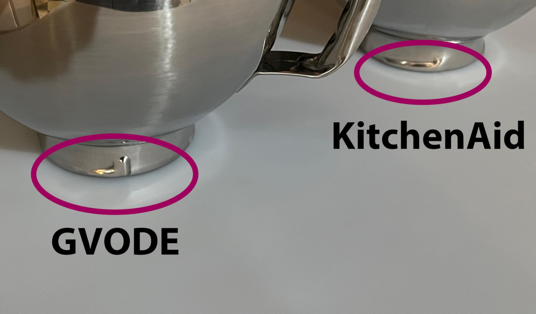GVODE Glass Mixer Bowl for KitchenAid-Compatible 4.5-5 Qt Tilt-Head Mixers, Clear 5 Qt Replacement Mixing Bowl with Handle, Pour Spout & Measurement Marks customer photo 2