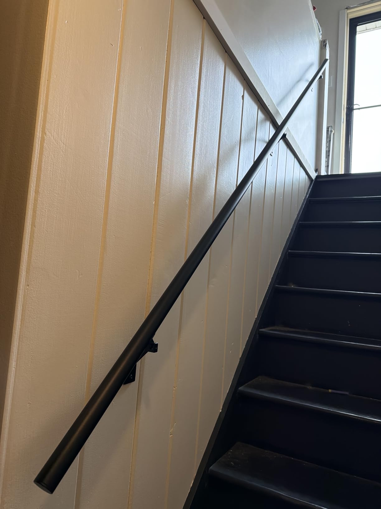 12 FT Handrails Kit for Indoor Outdoor Stairs,Modern Aluminum Handrail Set,1.4