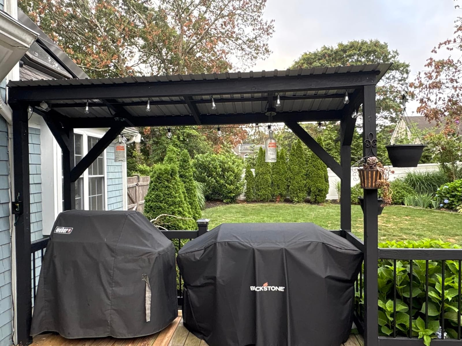 Corrugated Roofing Panels Galvanized Steel Roof Panels, L42.52×W16.77 Inch Heavy Duty Metal Roof Panels, Roof Protector for Garages, Sheds, Stables and Mobile Homes, Black, 10PCS customer photo 1
