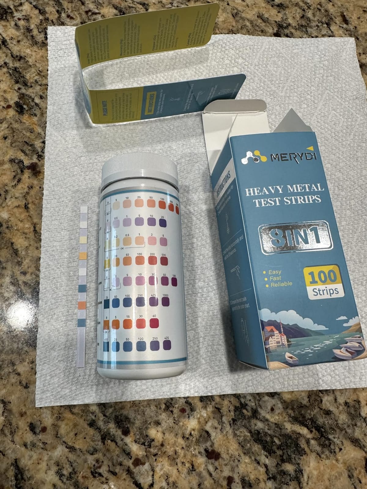 Heavy Metals Water Test Strips (8 Tests) - 100ct Home Water Testing Kit customer photo 2
