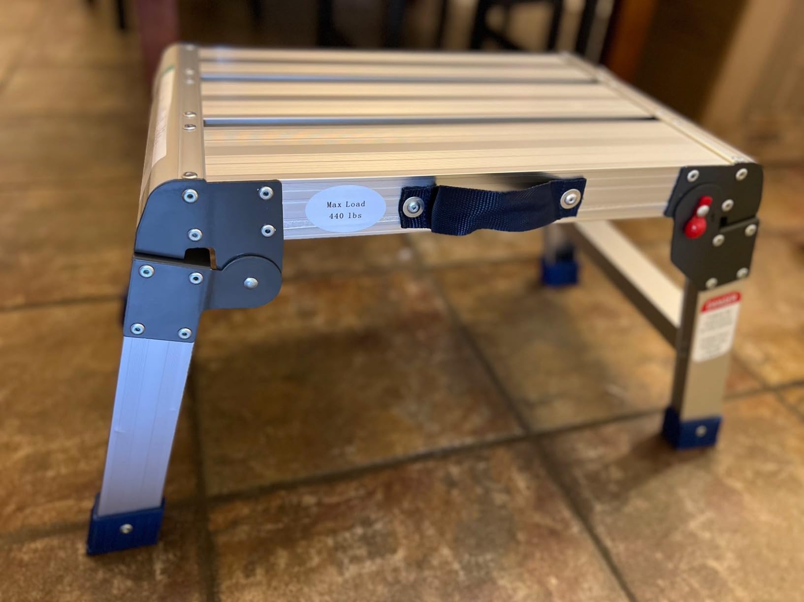 Loyoda Folding Work Platform for Adults, Portable Aluminum Step Stool 500lb customer photo 1
