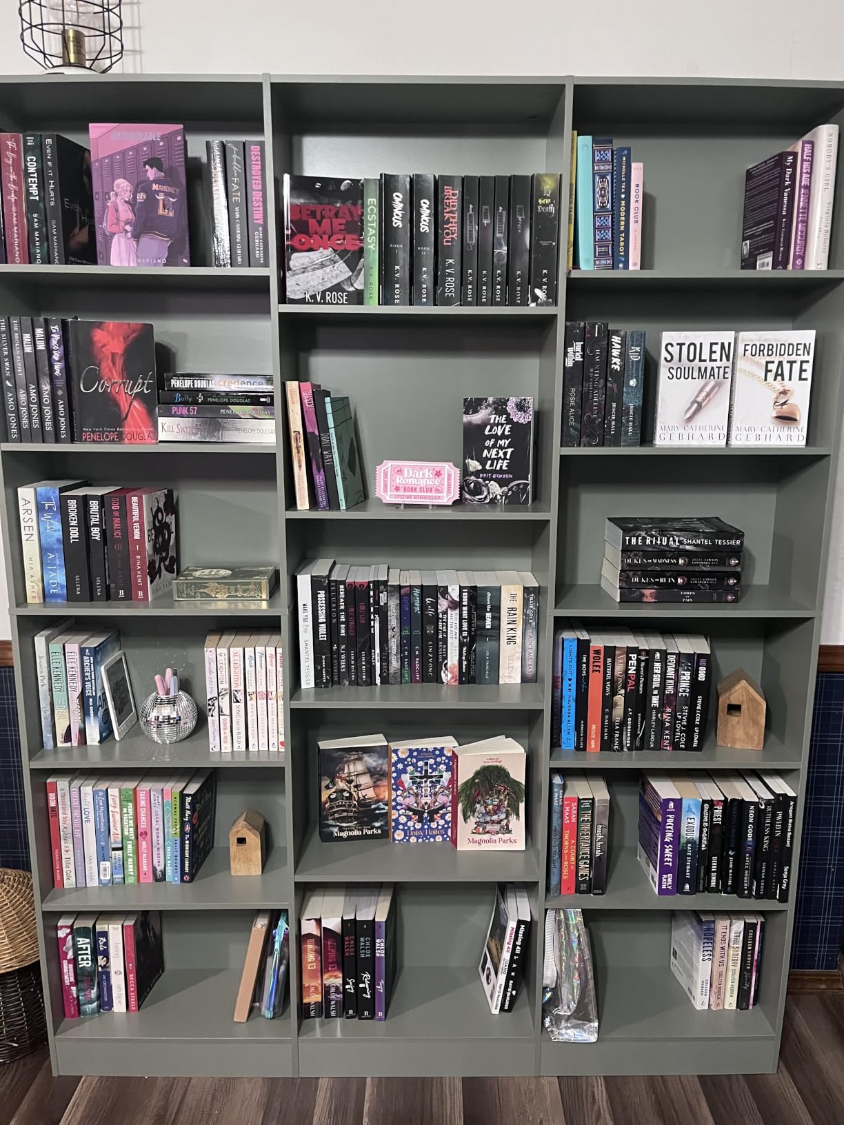 FACBOTALL Triple Wide Bookshelf, Large Bookshelf with 17 Display Shelves customer photo 1