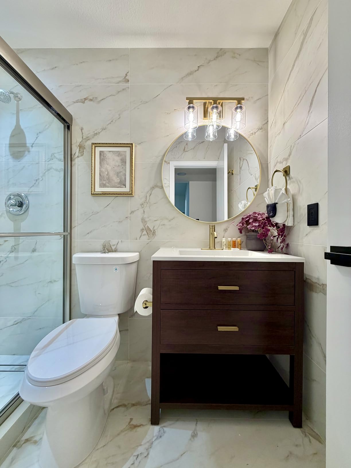 36 Inch Bathroom Vanity with Sink, Walnut customer photo 1