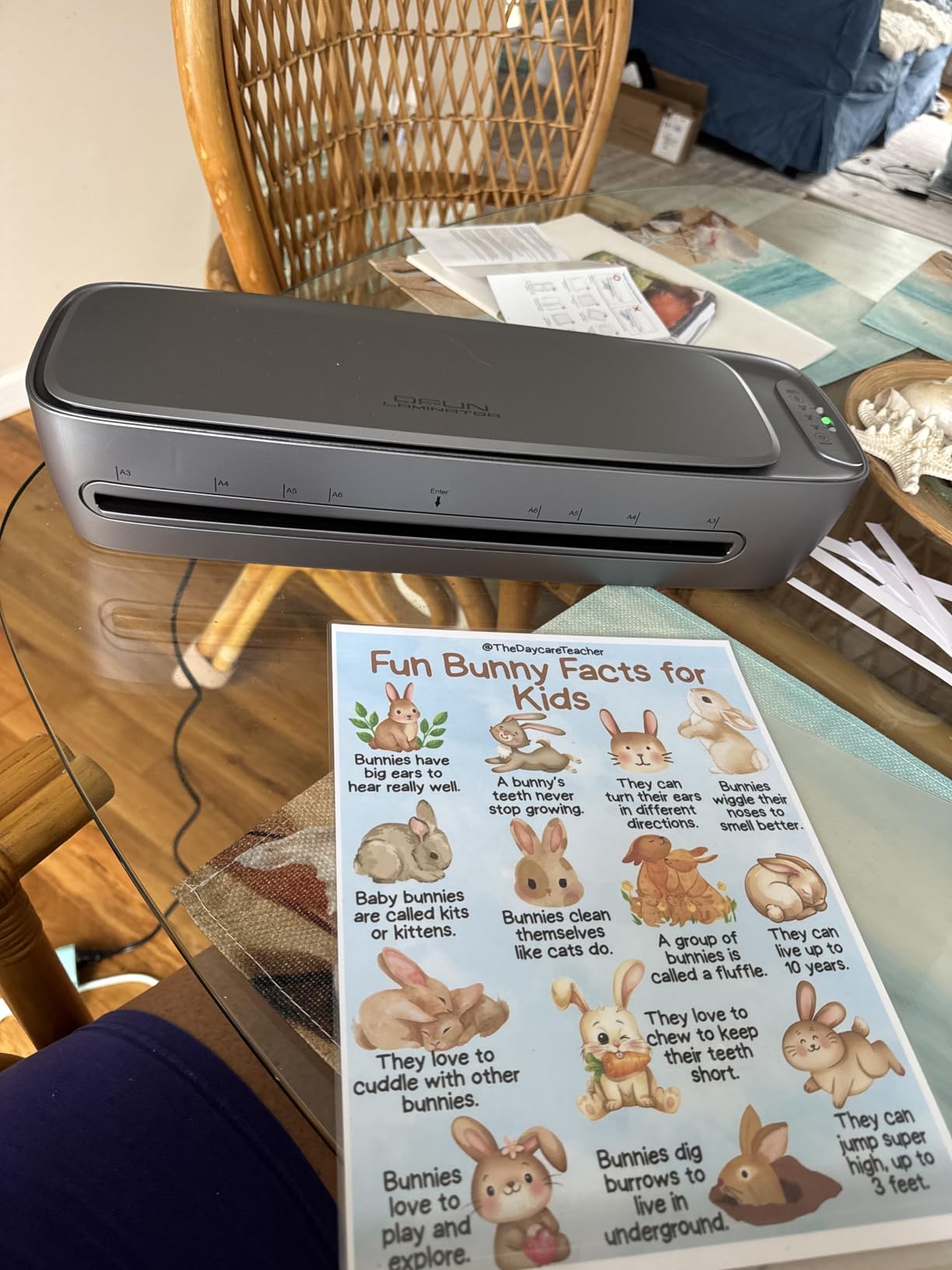 Qfun 11x17 Laminator Machine 13 Inch with 30 Laminating Sheets for Teachers customer photo 2