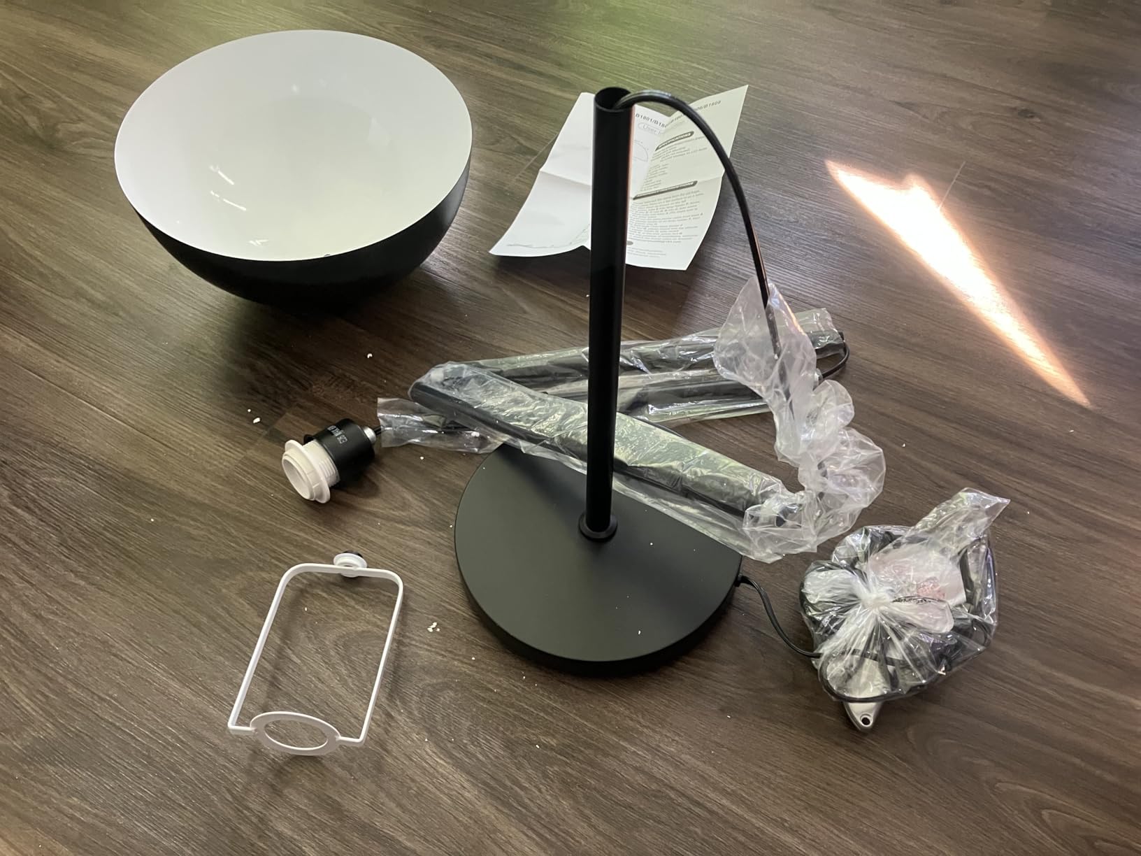 Floor Lamp, Industrial Black Floor Lamps for Living Room, 65.6in Standing Lamp, Retro Mushroom Dome Shade, Whole Metal, E26 Socket, Mid Century Modern Floor Lamp for Bedroom/Office, No Bulb customer photo 2