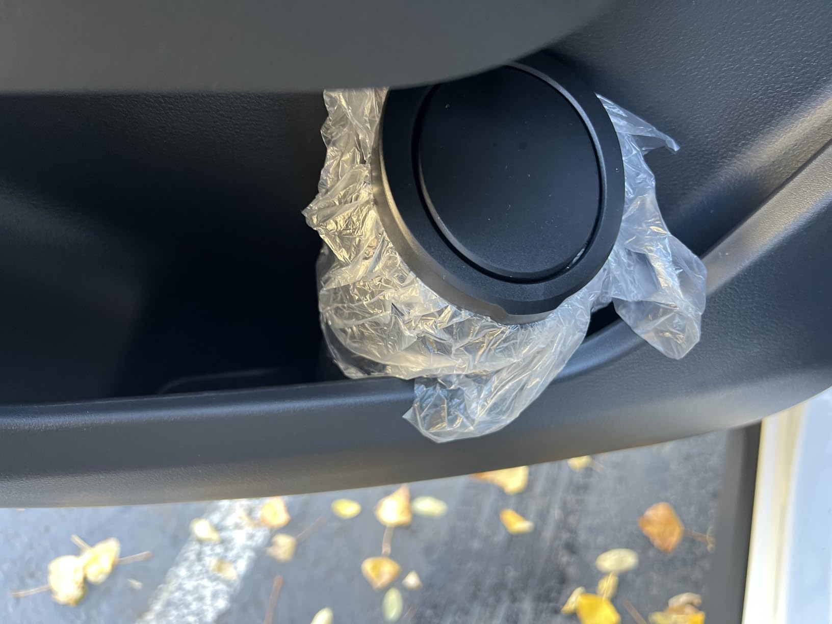 Car Trash Can with Lid, Leakproof, Mini, 2 Pack, Black customer photo 1