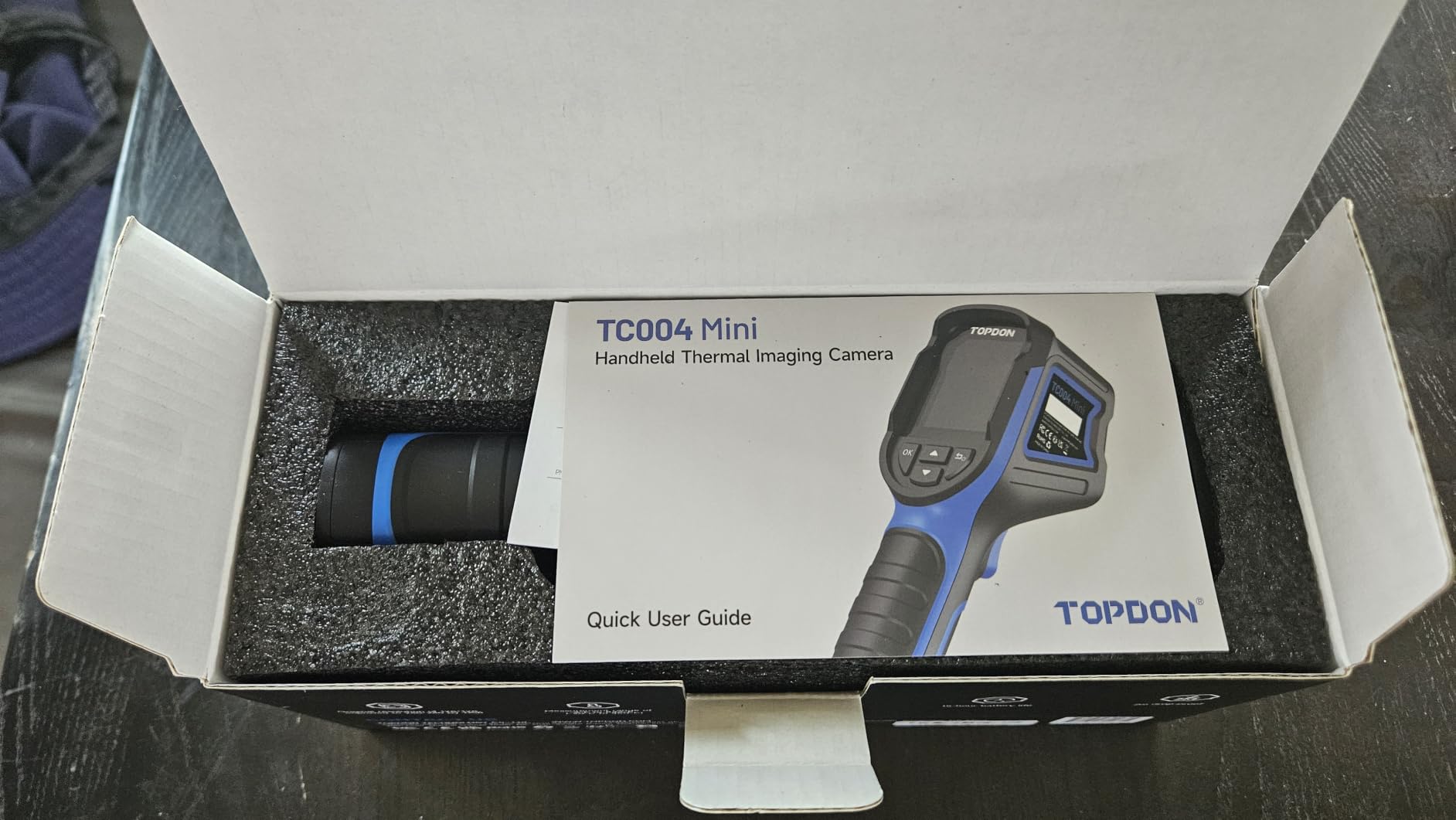 TOPDON TC004 Mini Thermal Imaging Camera, 240 x 240 TISR Resolution | 15H Battery Life, 25Hz Handheld Infrared Camera with High/Low Temp Alerts, Auto Shutdown, 128 x 128 IR Resolution, Blue customer photo 2