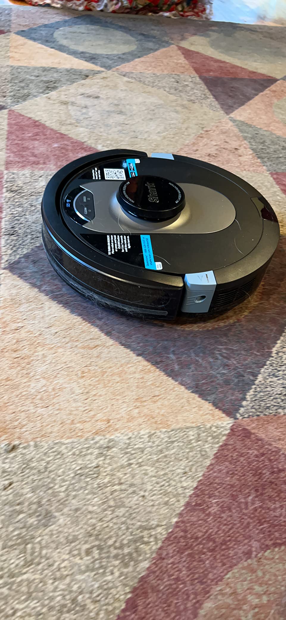 Shark Navigator Robot Vacuum, SmartPath Navigation, Steel Grey, RV2110 | SmartPath Navigation, up to 50% More Suction, Detects & Avoids Objects, Anti-Hair Wrap, Wi-Fi, Carpets & Hard Floors customer photo 1