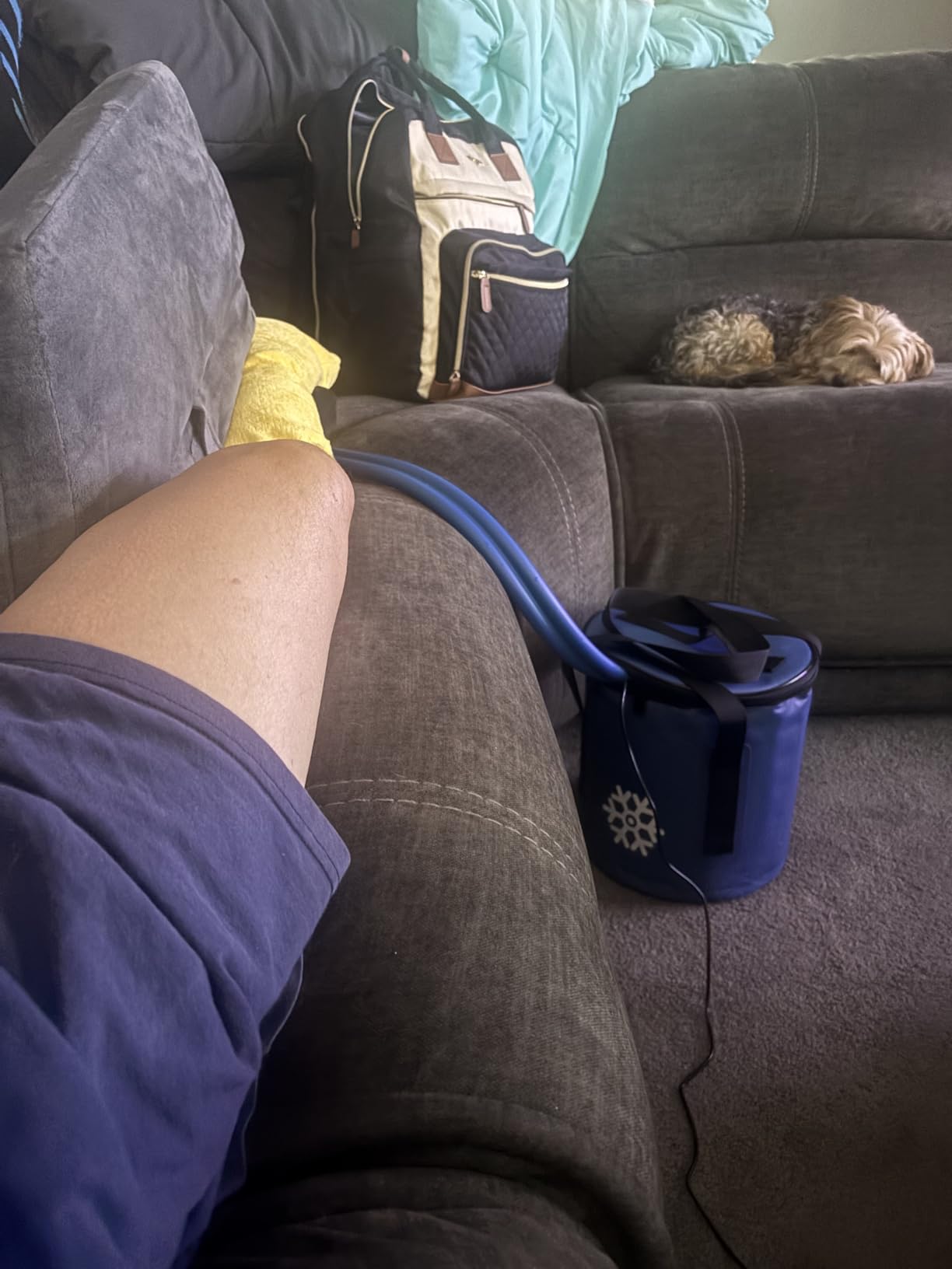 GALINAND Ice Machine for Knee After Surgery 2.0, FSA Eligible HSA, Portable Cold Therapy Machine for Knee Replacement, Ice Therapy for Post Surgery, Cryotherapy System, Ice Compression for Recovery customer photo 2