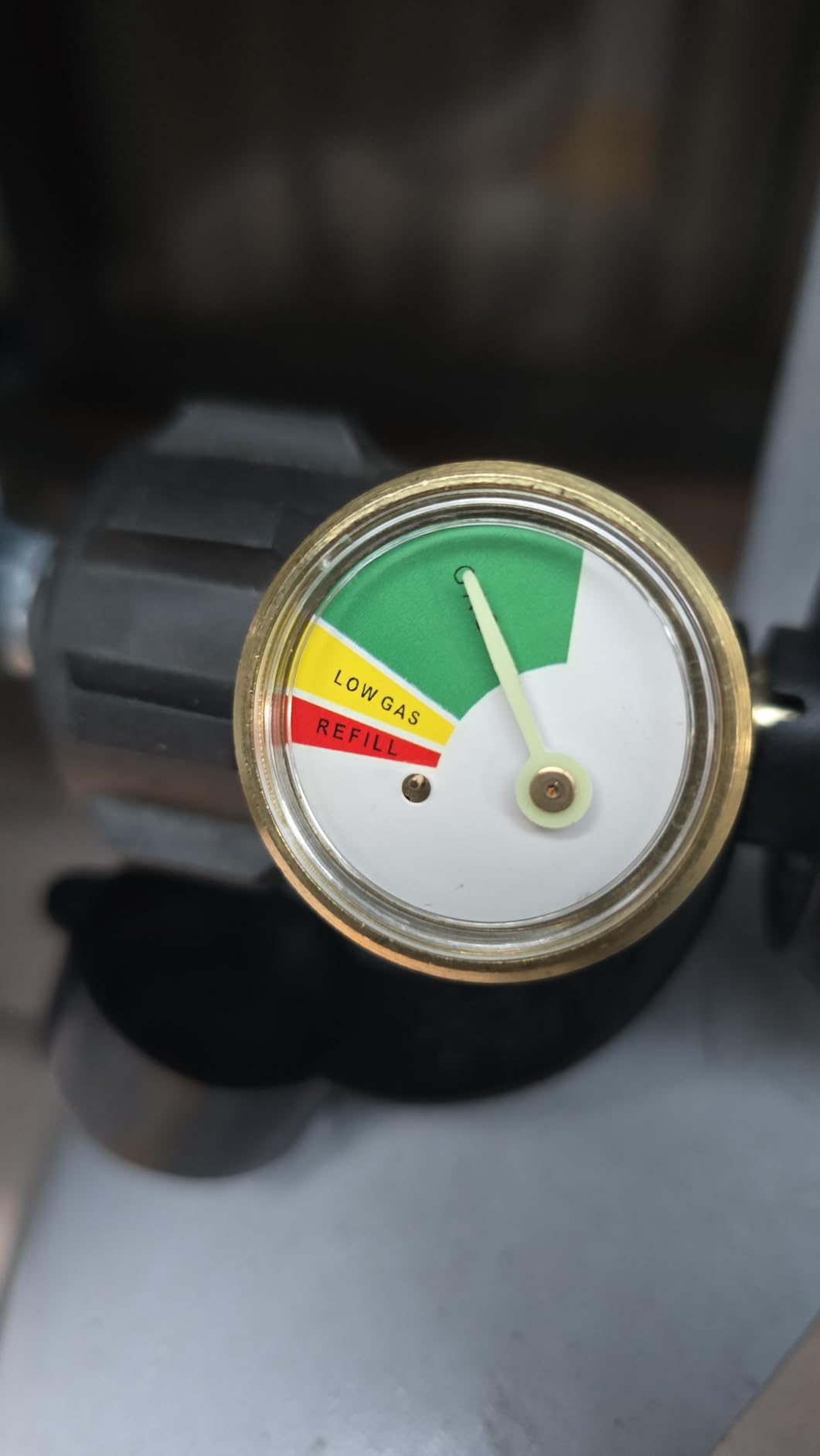 HICOOI Propane Tank Gauge Level Indicator for 5-40lb LP Tanks, 2 Packs | QCC1/Type1 connection, Color Coded Dial, Easy to Read, Durable, BBQ Grill RV Camper Use customer photo 1