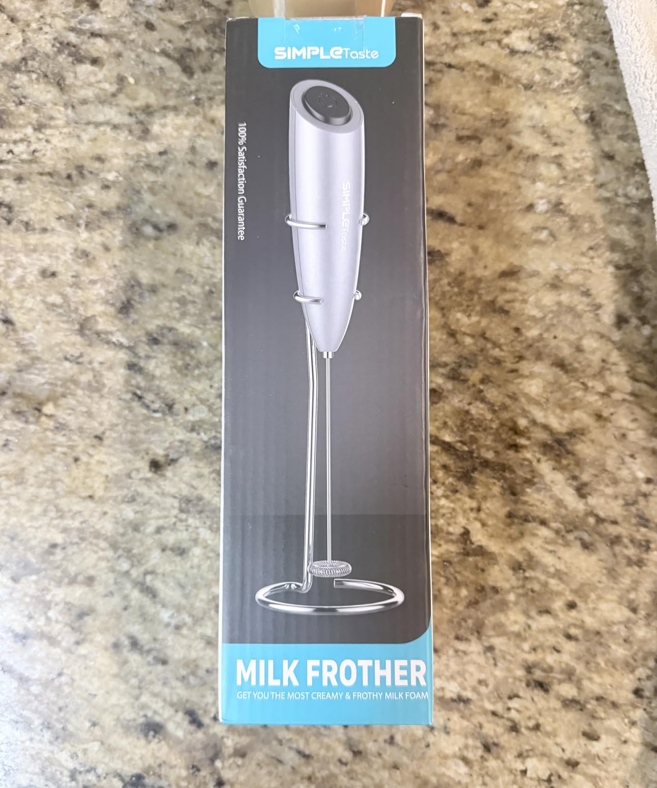 SIMPLETASTE Rechargeable Milk Frother Handheld Dual Coil Whisk Head Mixer - USB-C Portable Hand Frother Wand Drink Mixer for Cappuccino, Bulletproof Coffee, Latte customer photo 2
