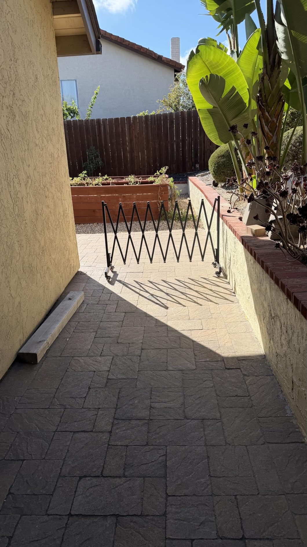 23FT Industrial Expandable Barricade, Folding Security Gate with Wheels, Retractable Driveway Gate, Adjustable Traffic Fence for Construction Site, Traffic Control, Cordon, Elevator, Garage customer photo 1