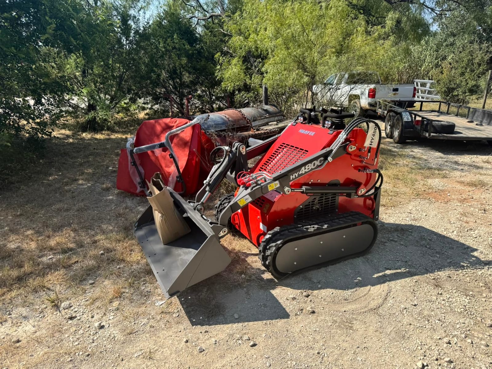Mini Skid Steer Loader 23HP Gas Powered Stand On Compact Track Loader customer photo 1